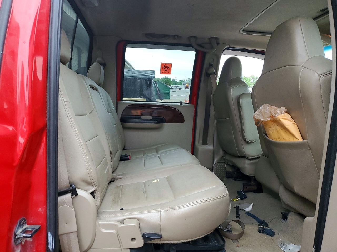 2007 Ford F250 Super Duty Red vin: 1FTSW21P47EB29371