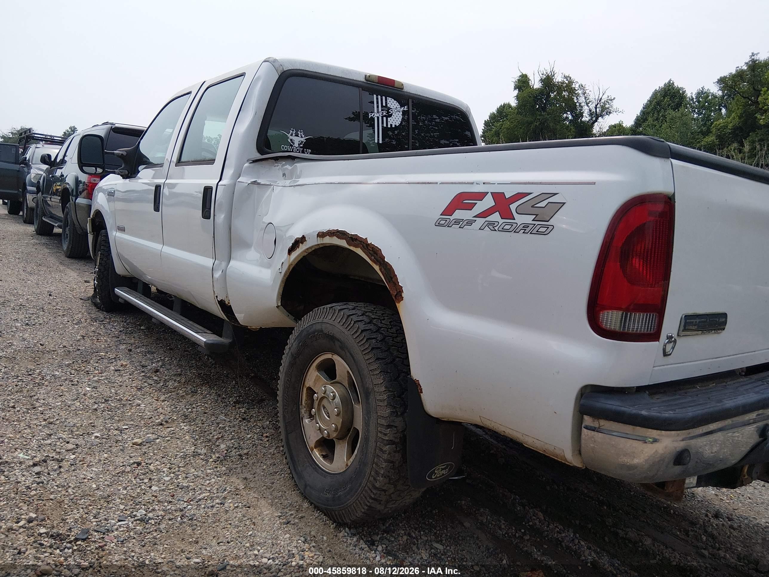 2005 Ford F-250 Lariat/xl/xlt White vin: 1FTSW21P55EA97768