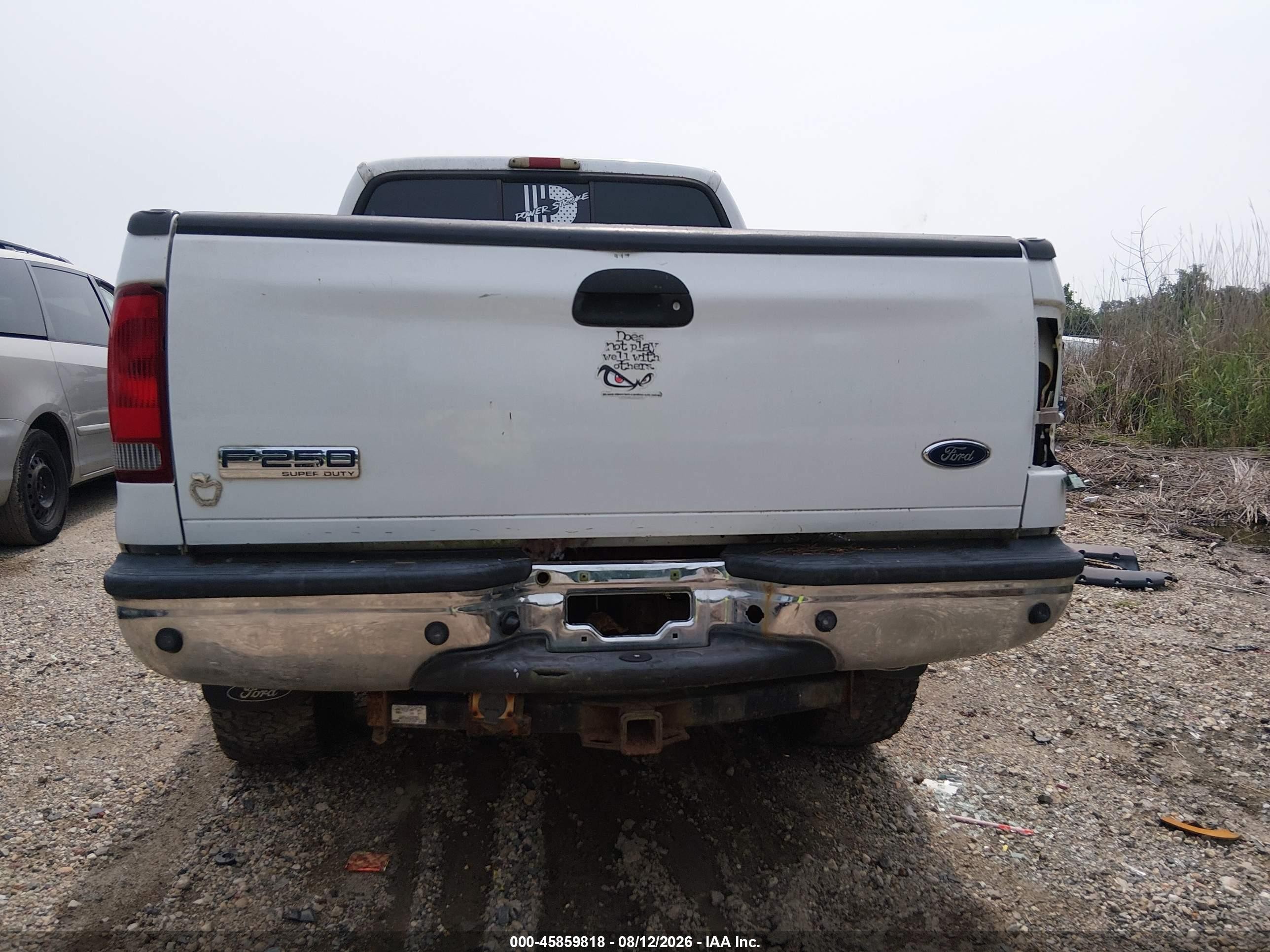 2005 Ford F-250 Lariat/xl/xlt White vin: 1FTSW21P55EA97768