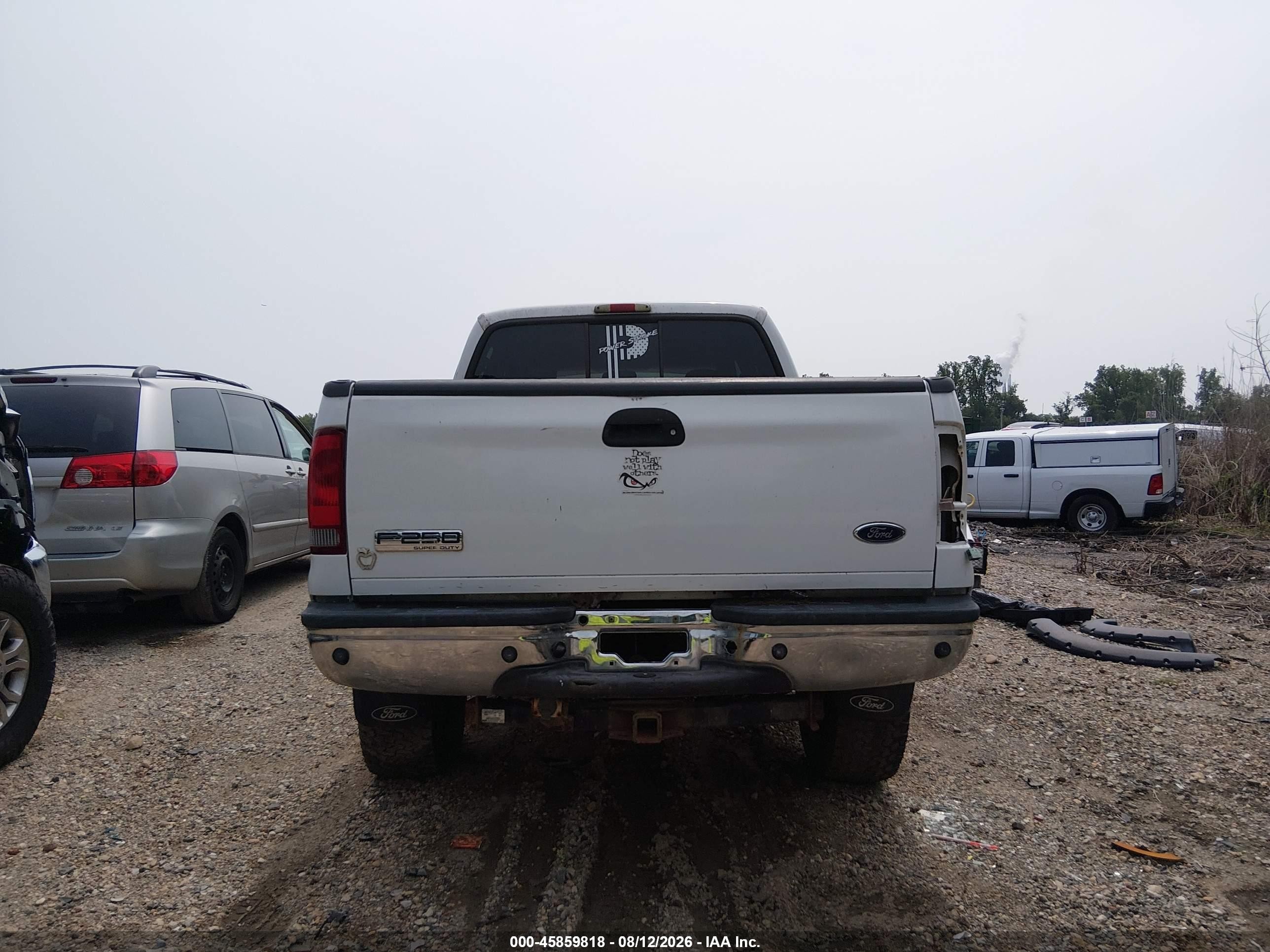 2005 Ford F-250 Lariat/xl/xlt White vin: 1FTSW21P55EA97768