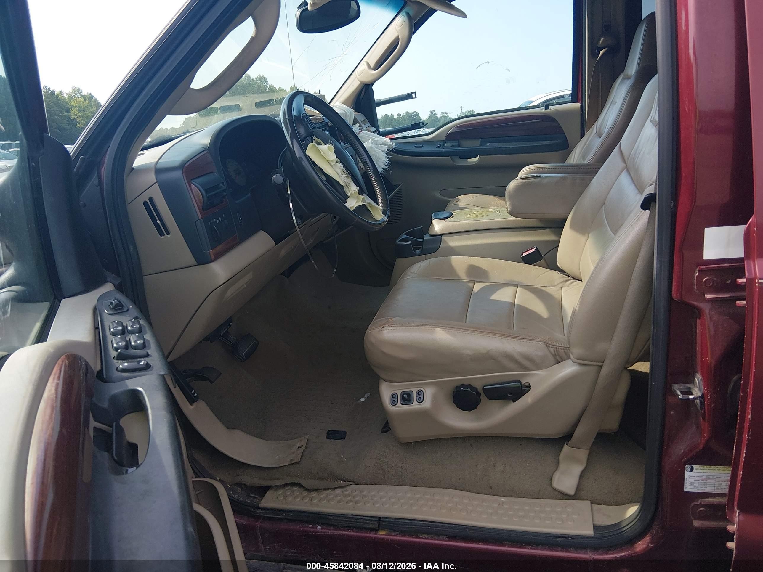 2005 Ford F-250 Lariat/xl/xlt Бордовый vin: 1FTSW21P55EC17908