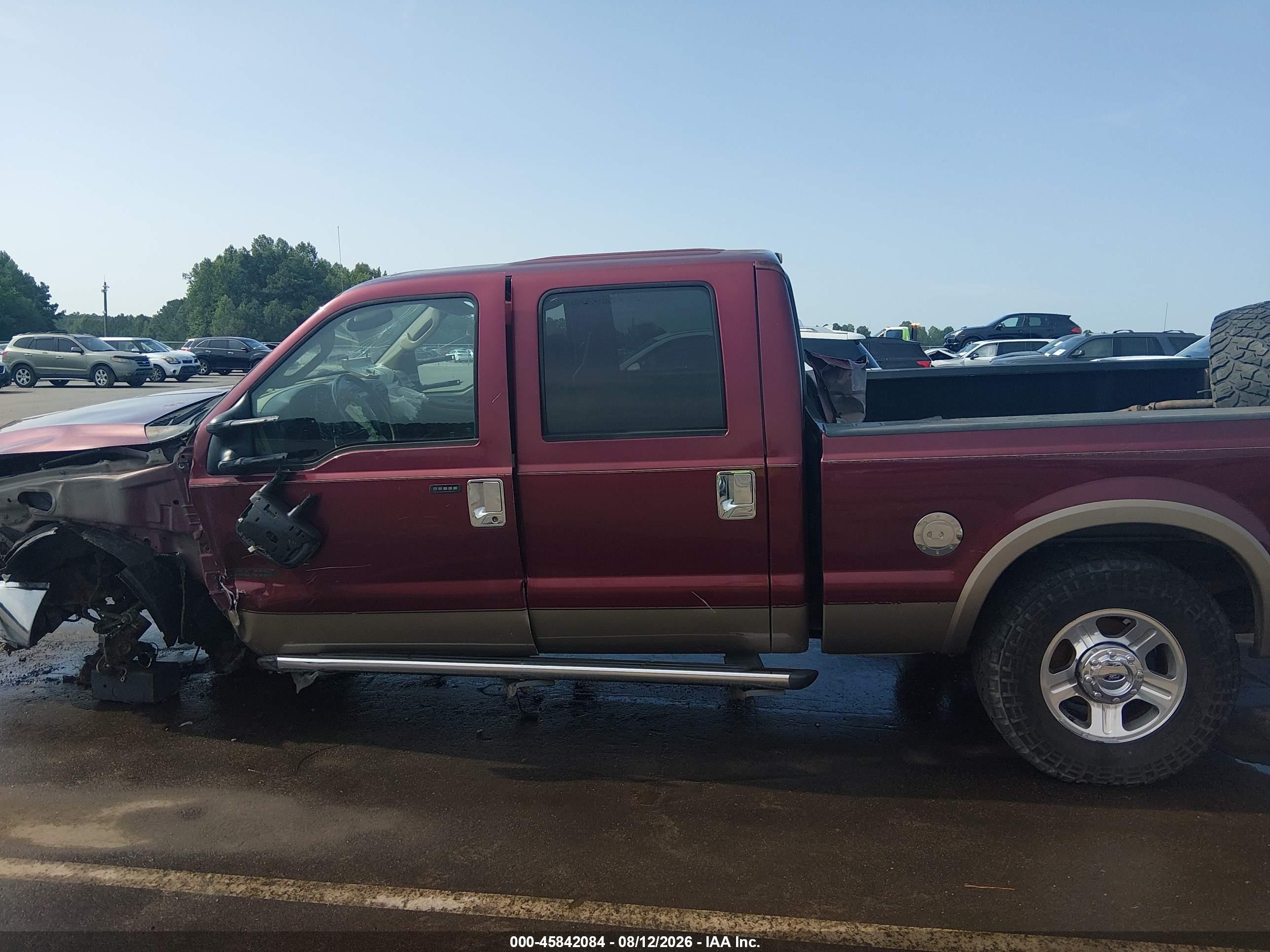 2005 Ford F-250 Lariat/xl/xlt Бордовый vin: 1FTSW21P55EC17908