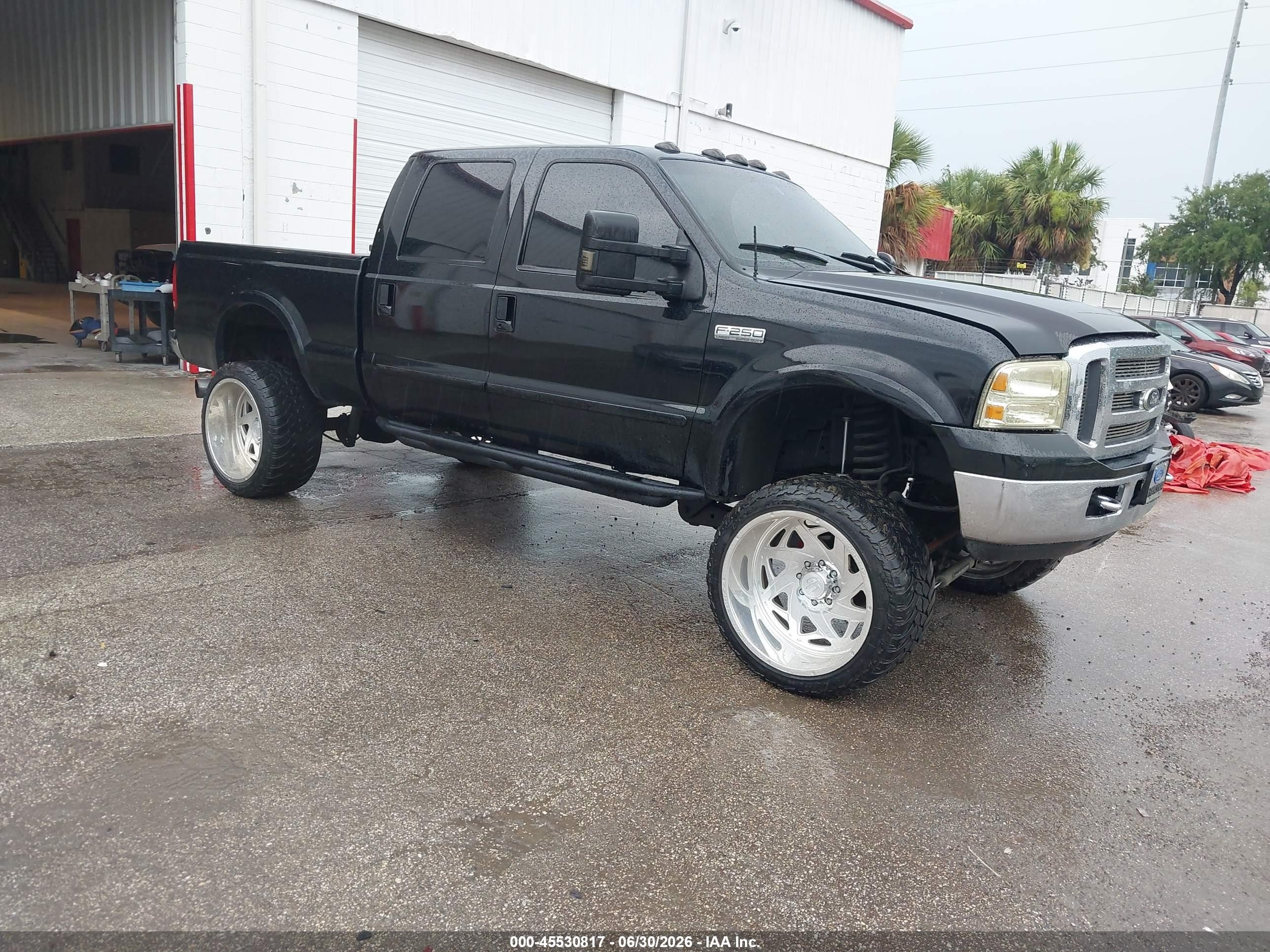 2005 Ford F-250 Lariat/xl/xlt Black vin: 1FTSW21P55EC41769