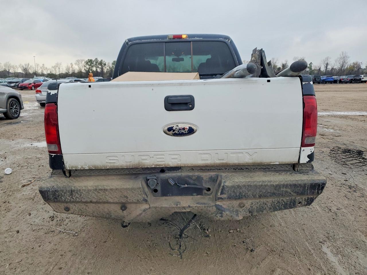 2006 Ford F250 Super Duty White vin: 1FTSW21P56EB23061