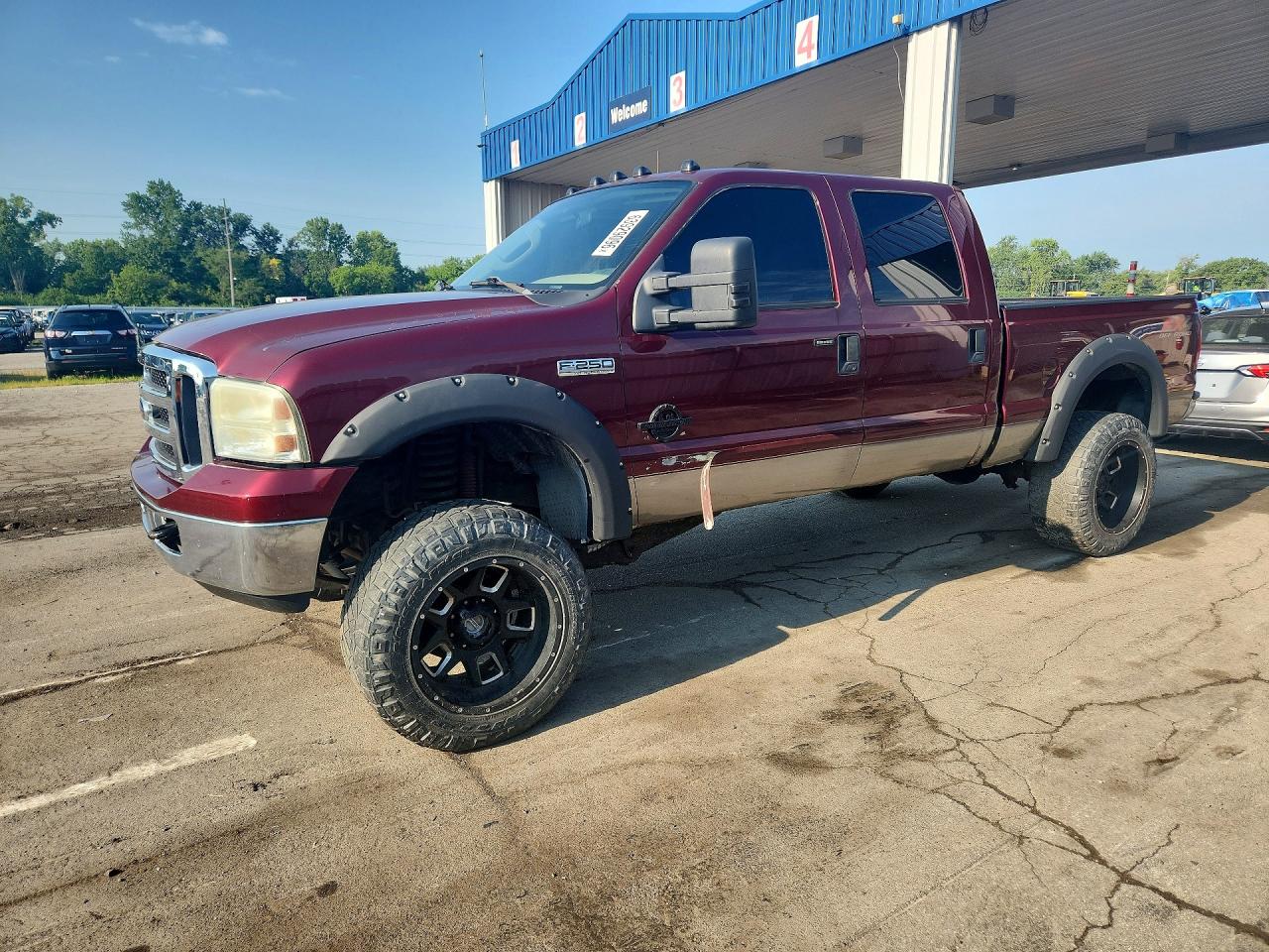 2006 Ford F250 Super Duty Темно-бордовый vin: 1FTSW21P56EB25845