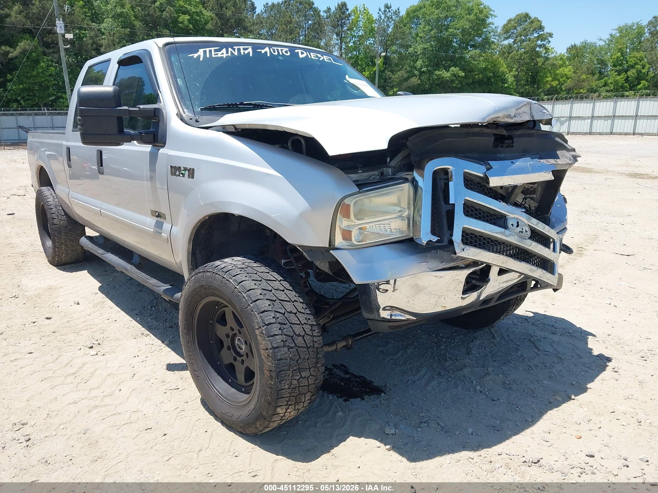 2006 Ford F-250 Lariat/xl/xlt Серебряный vin: 1FTSW21P56ED04516