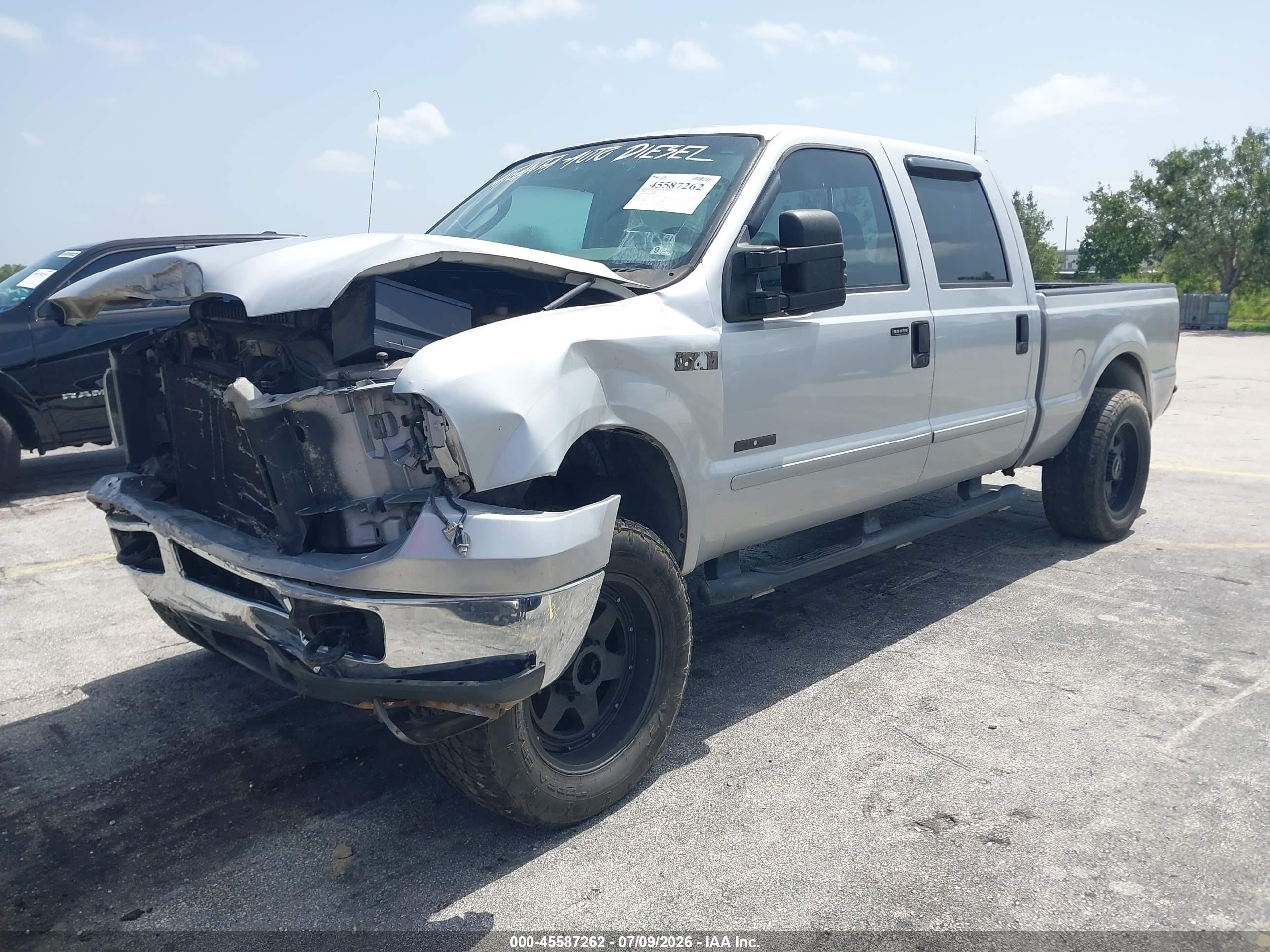 2006 Ford F-250 Lariat/xl/xlt Silver vin: 1FTSW21P56ED04516