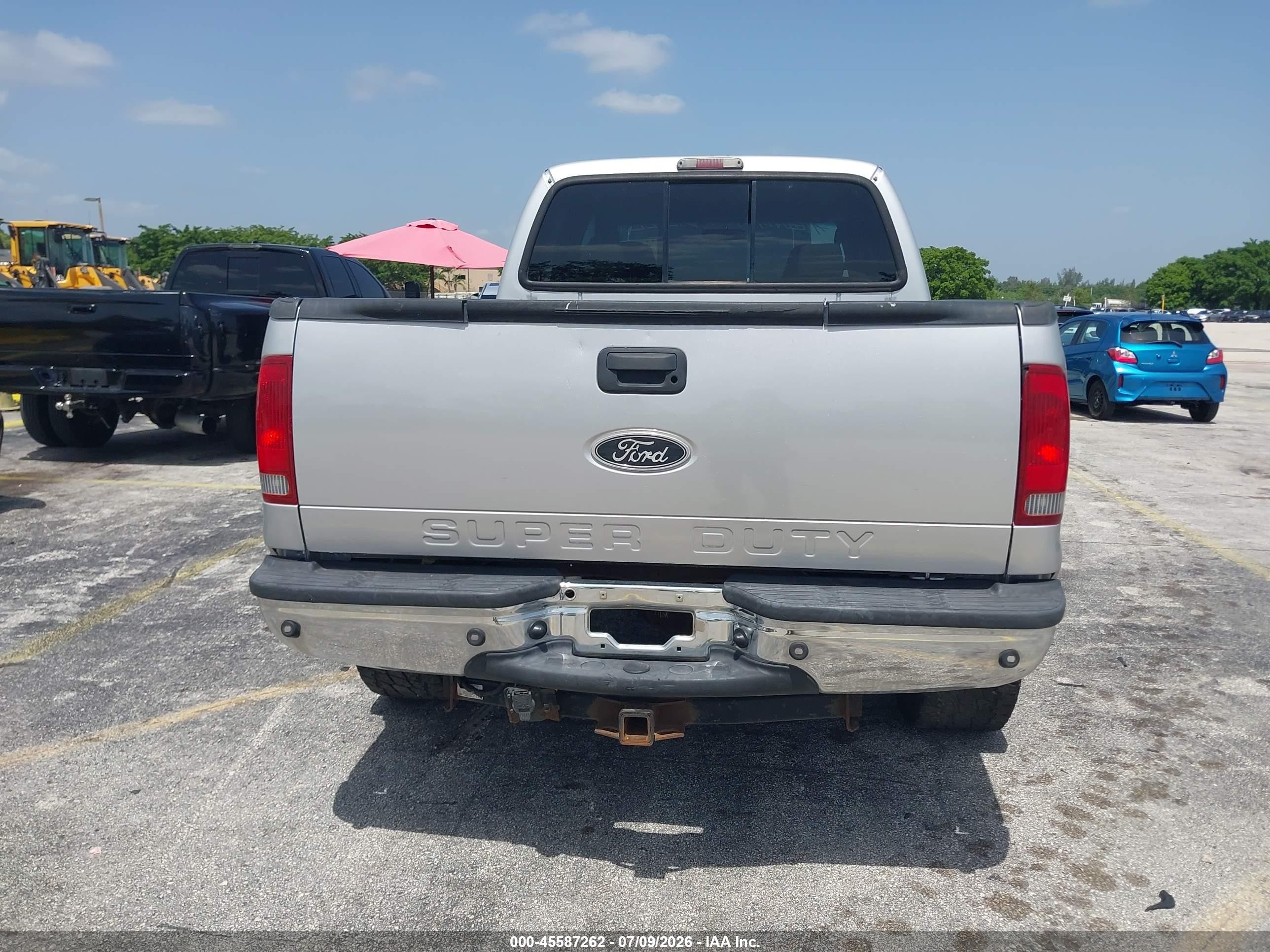 2006 Ford F-250 Lariat/xl/xlt Silver vin: 1FTSW21P56ED04516