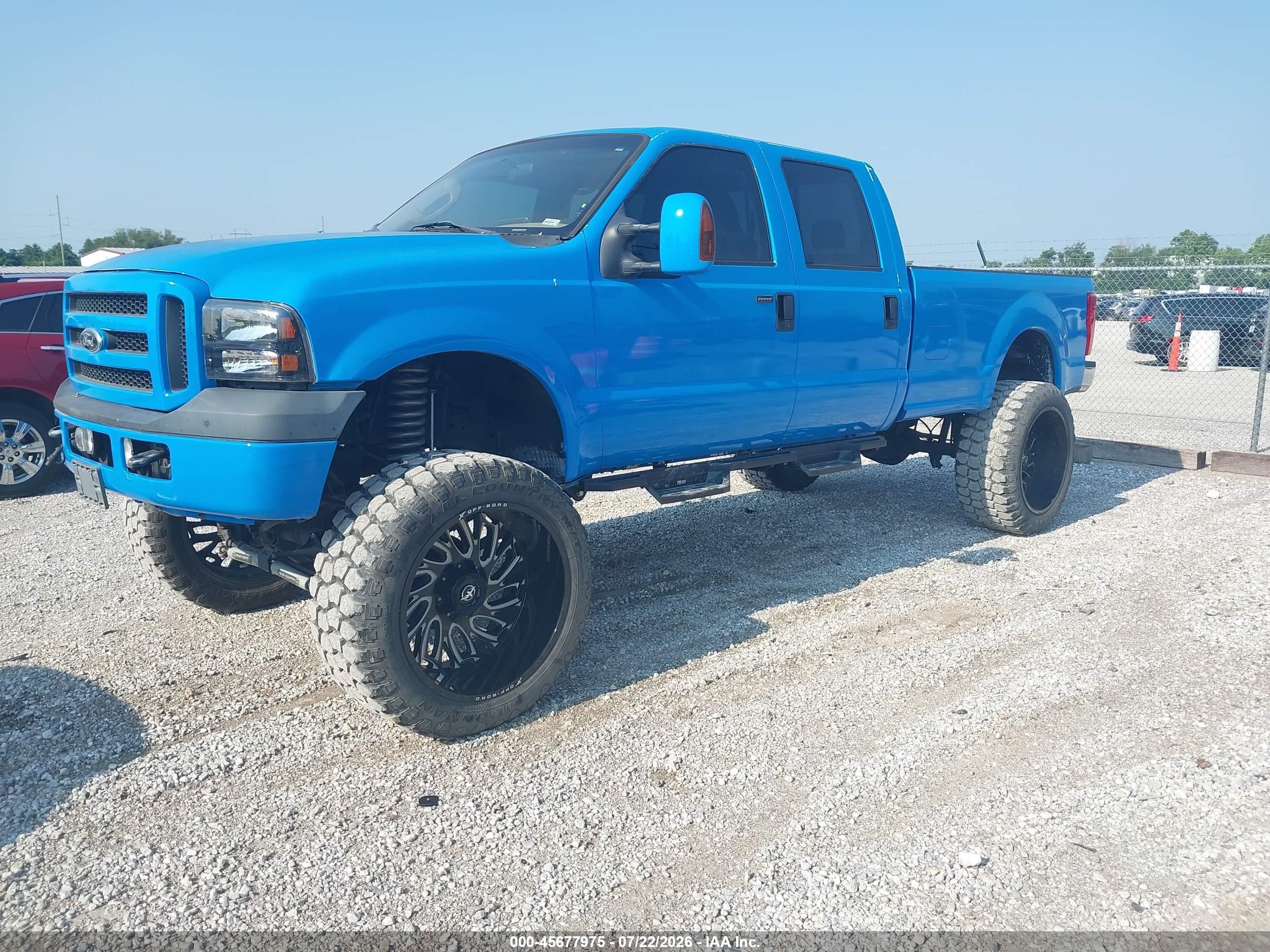 2006 Ford F250 Super Duty Blue vin: 1FTSW21P56ED61542