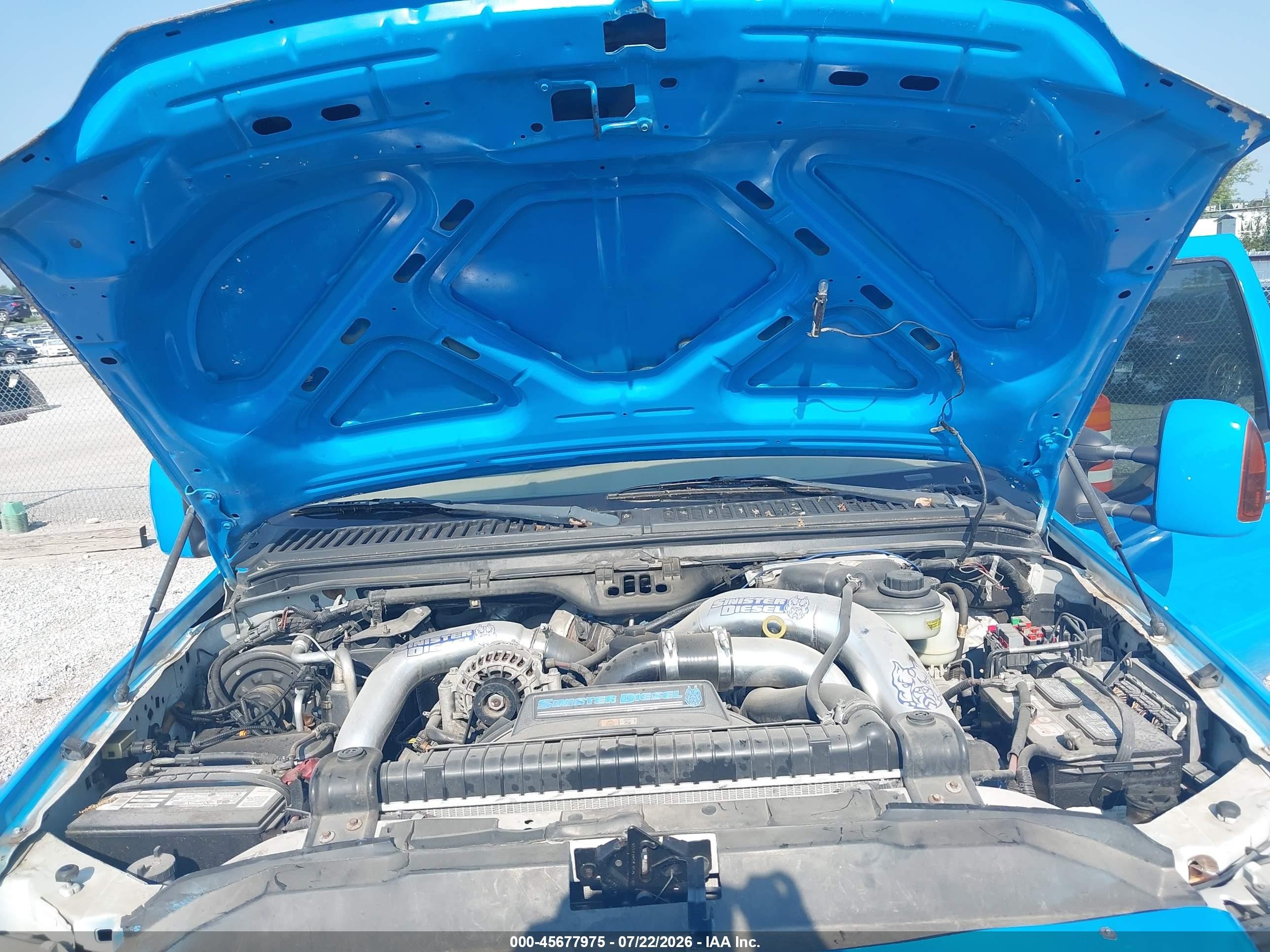2006 Ford F250 Super Duty Blue vin: 1FTSW21P56ED61542