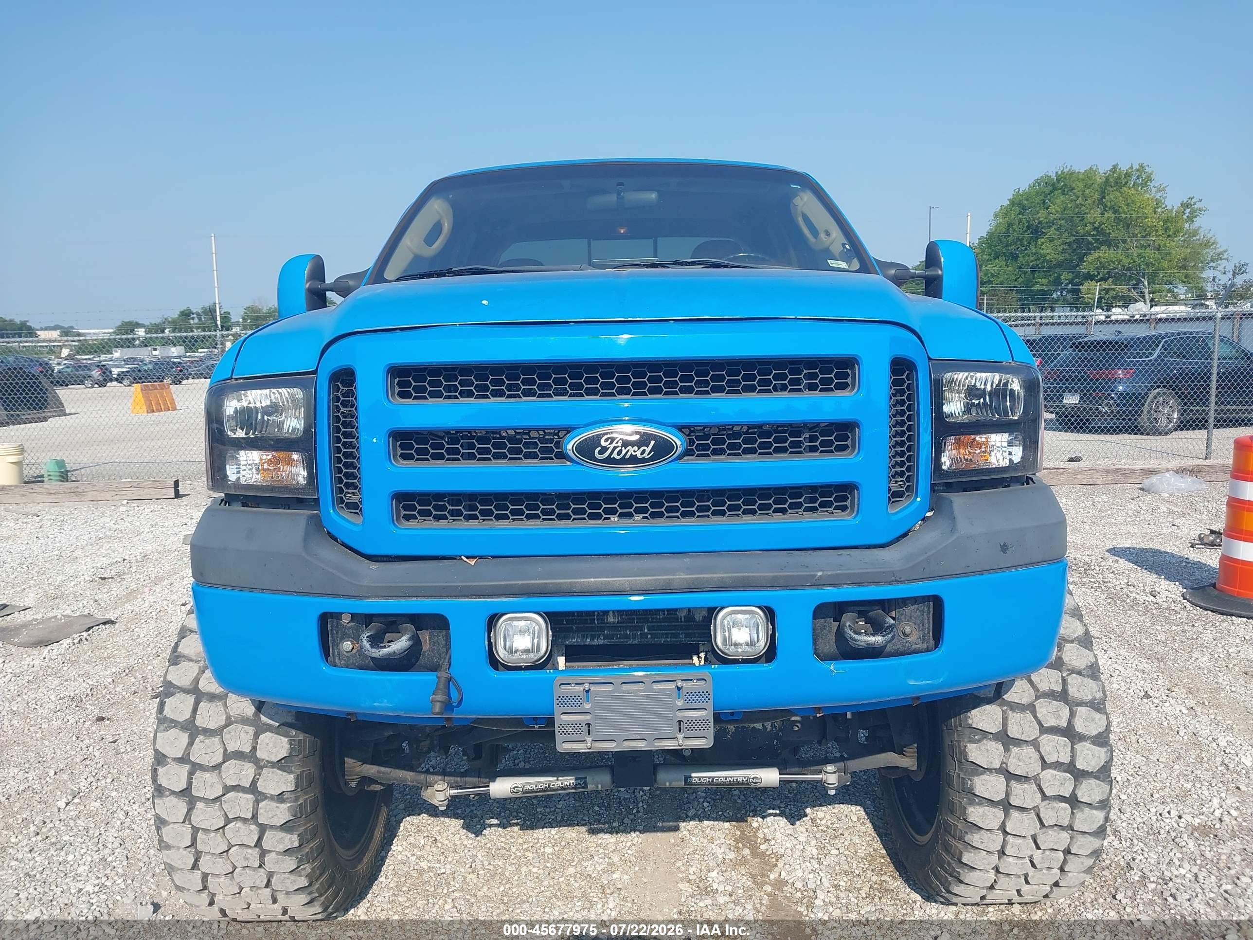 2006 Ford F250 Super Duty Blue vin: 1FTSW21P56ED61542