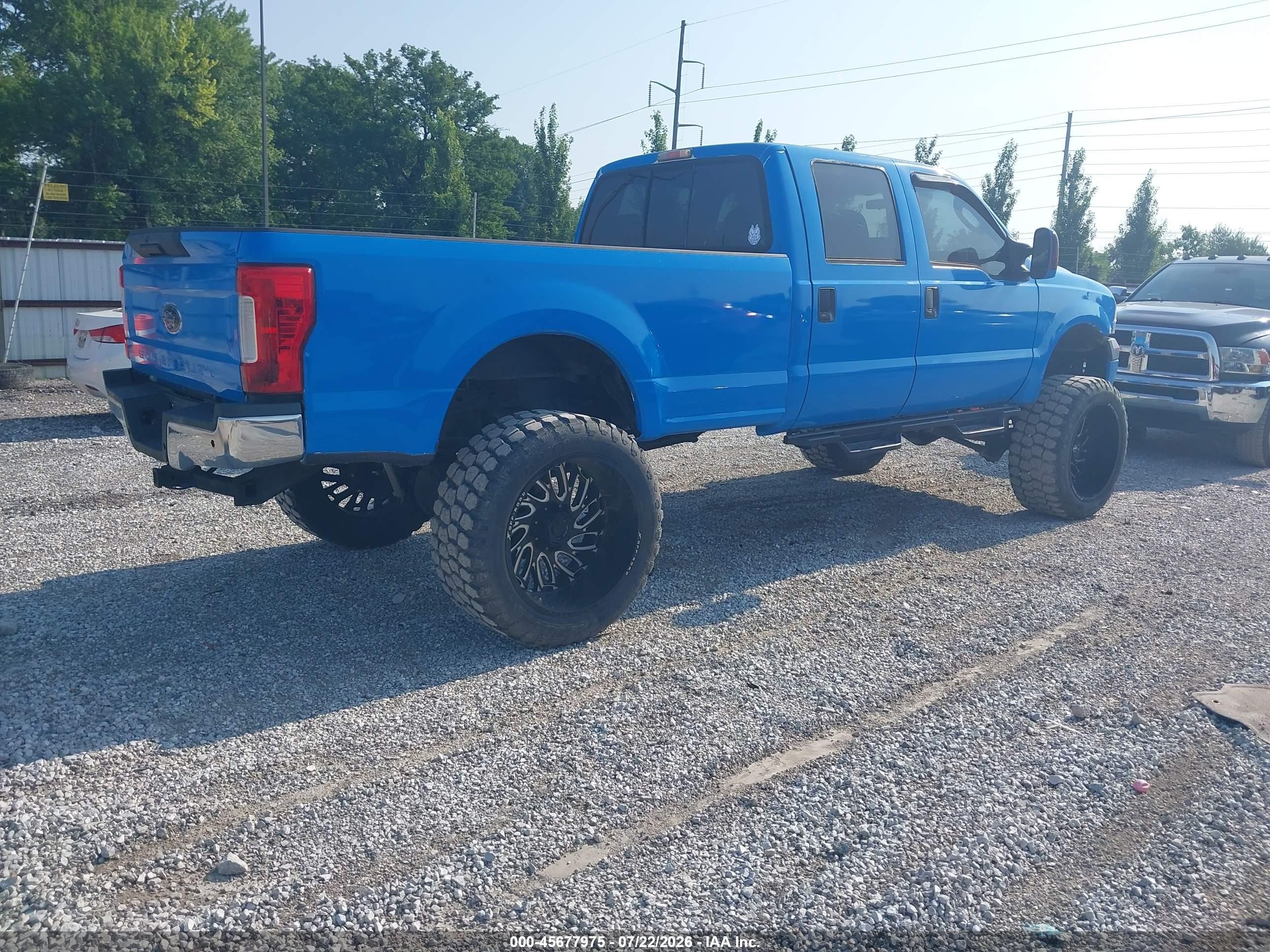 2006 Ford F250 Super Duty Blue vin: 1FTSW21P56ED61542