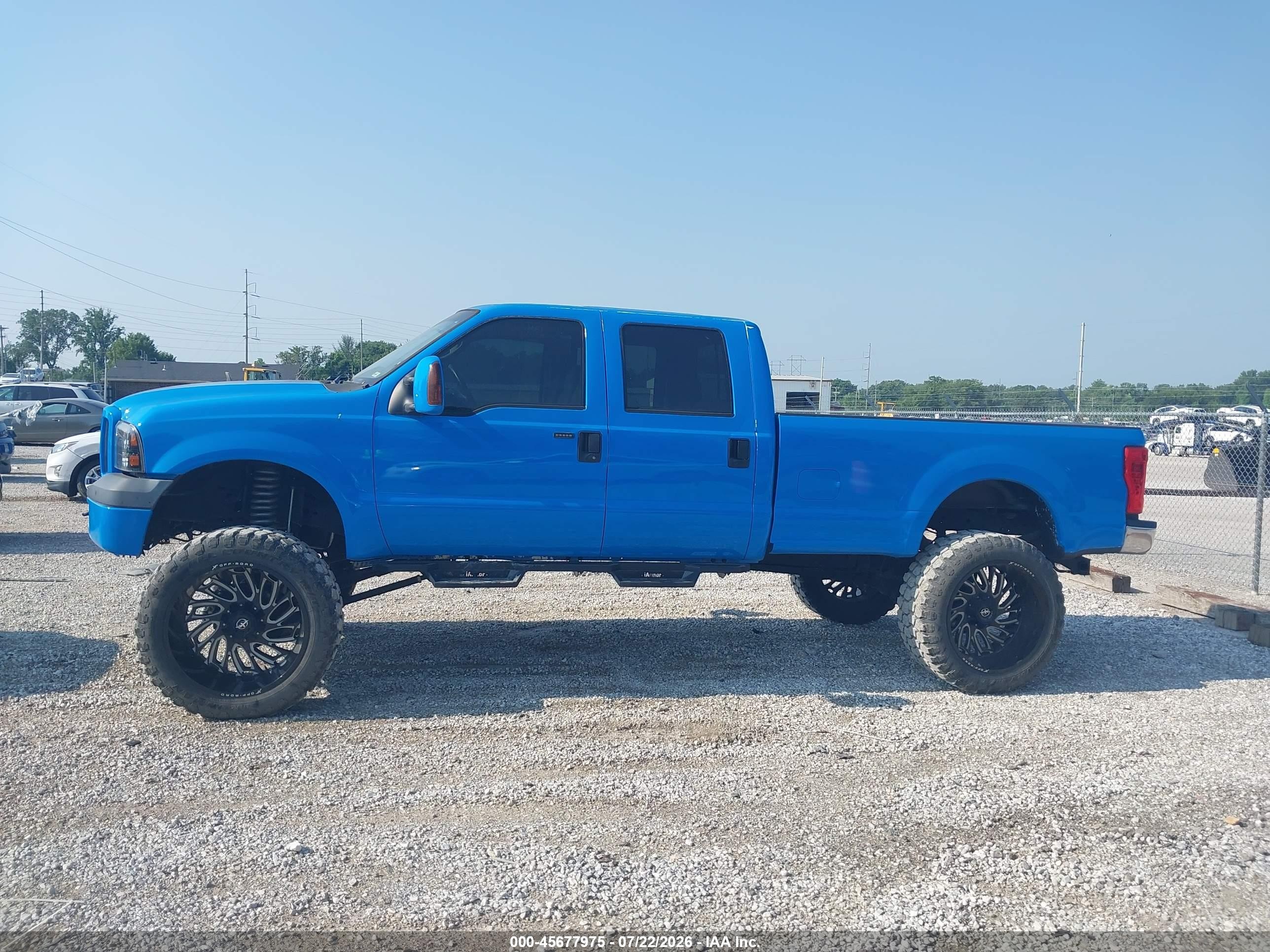 2006 Ford F250 Super Duty Blue vin: 1FTSW21P56ED61542