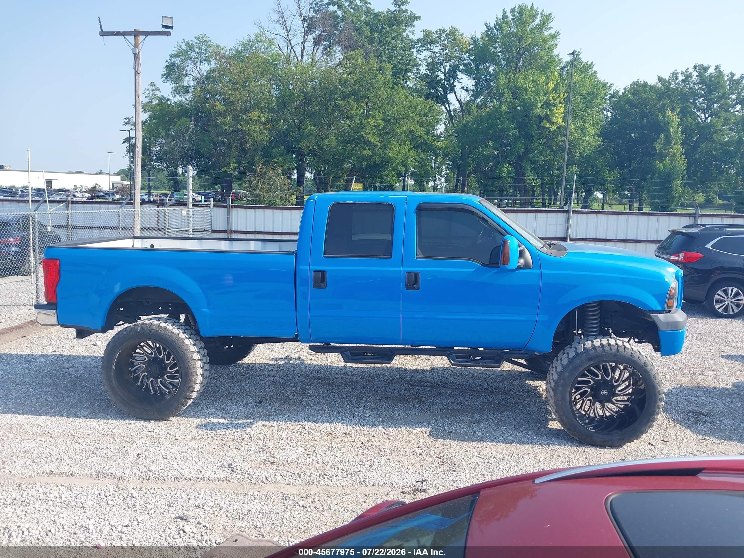 2006 Ford F250 Super Duty Blue vin: 1FTSW21P56ED61542
