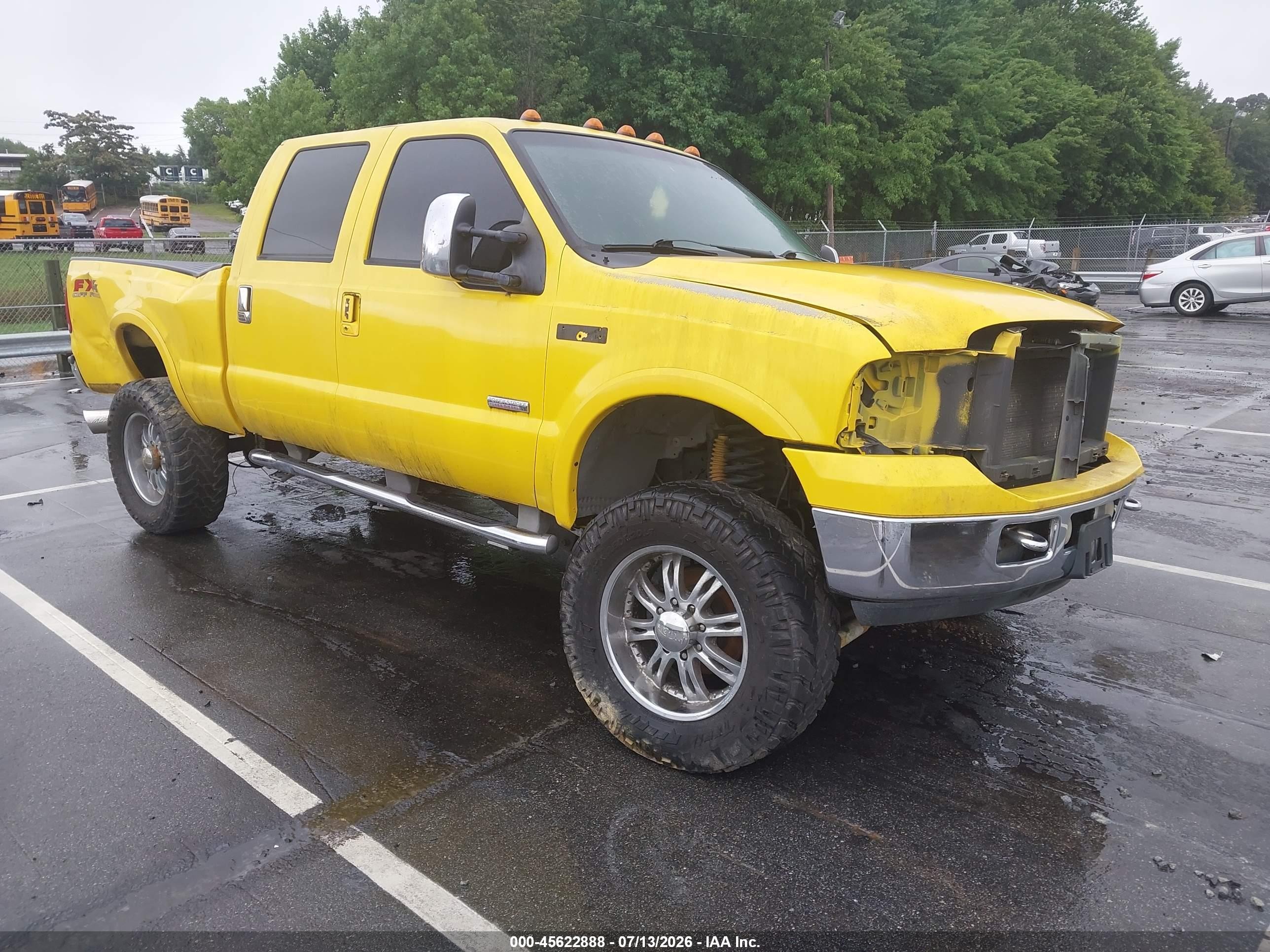 2005 Ford F-250 Lariat/xl/xlt Yellow vin: 1FTSW21P65EB19308