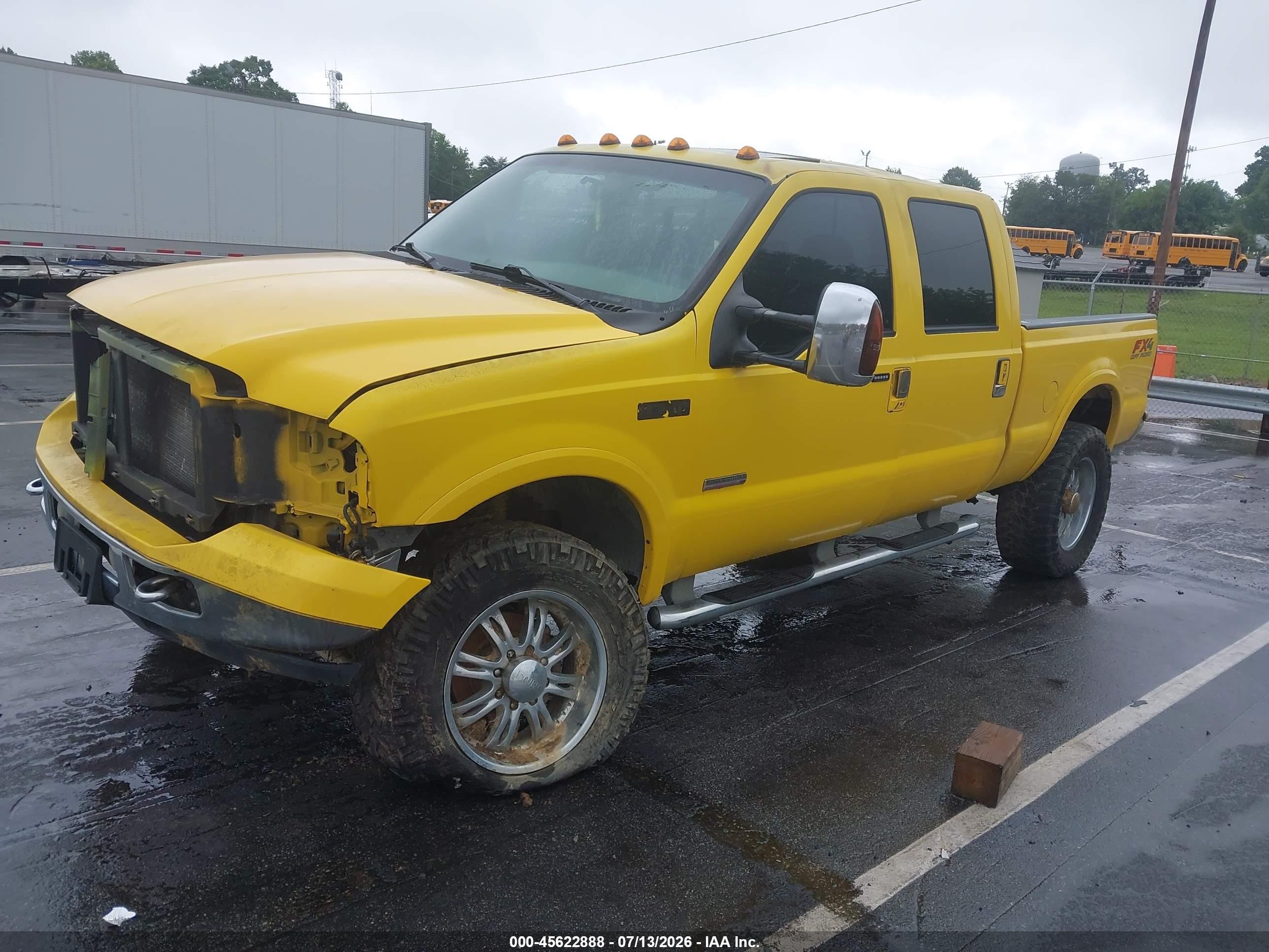 2005 Ford F-250 Lariat/xl/xlt Yellow vin: 1FTSW21P65EB19308