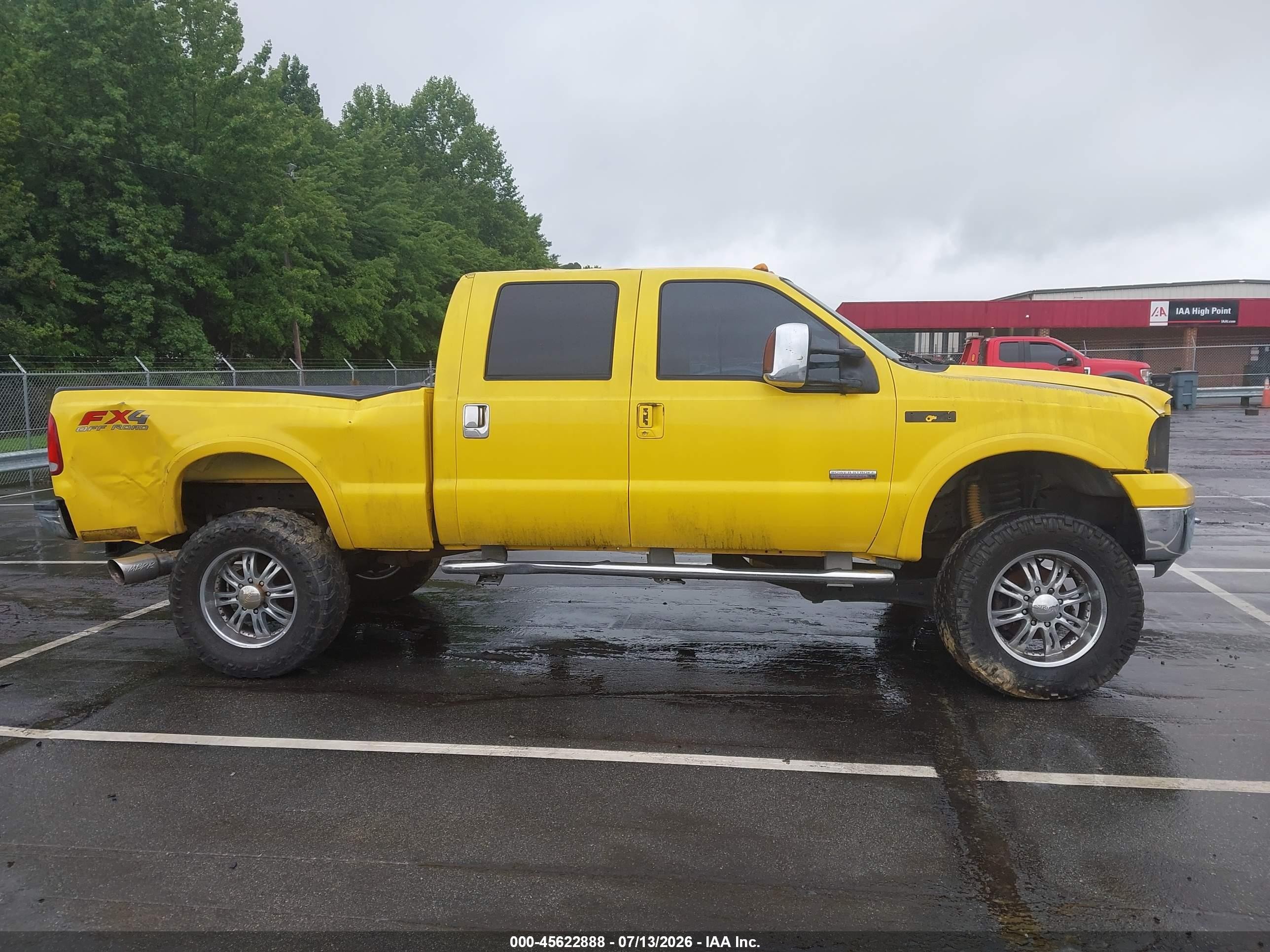 2005 Ford F-250 Lariat/xl/xlt Yellow vin: 1FTSW21P65EB19308