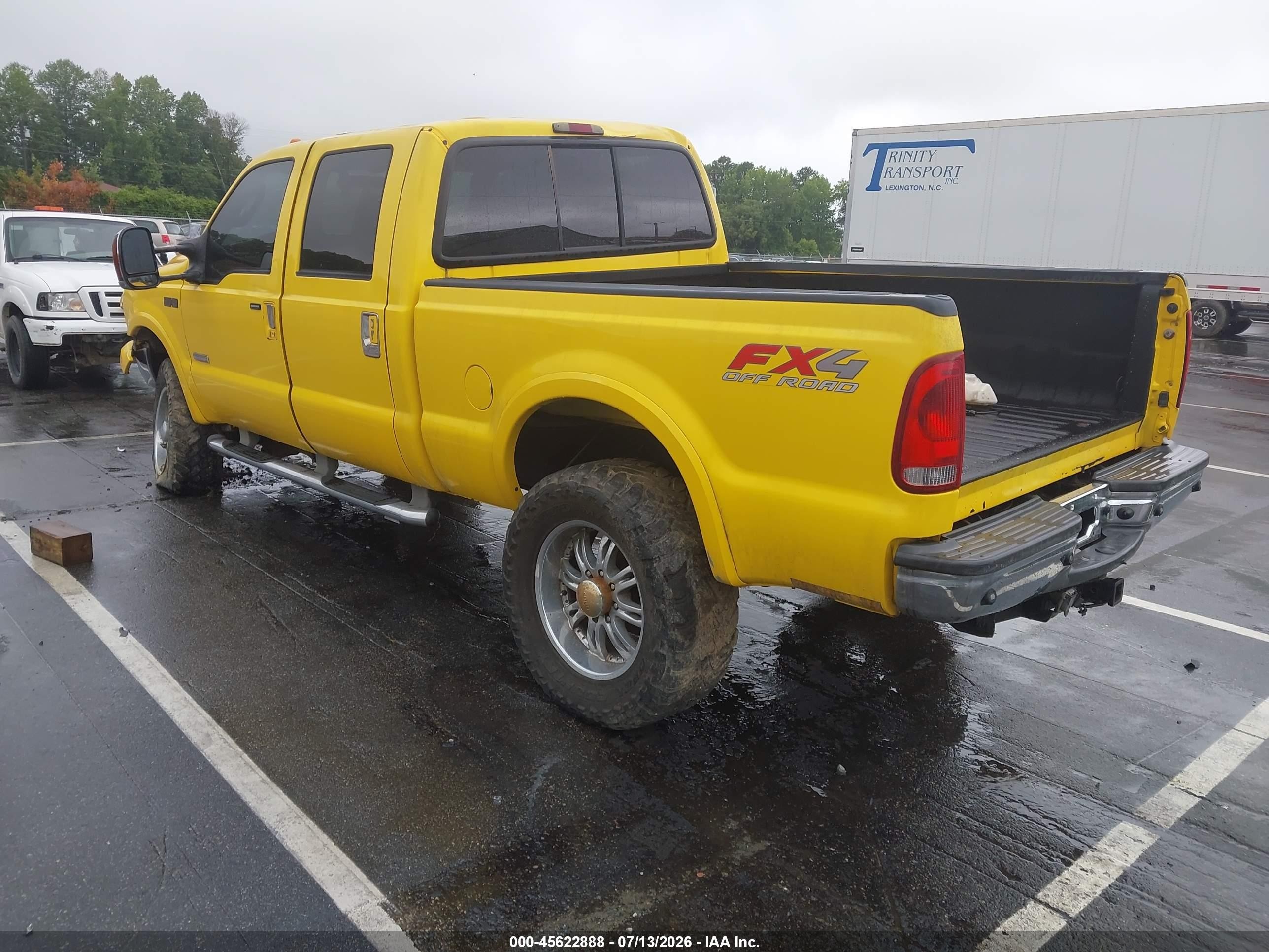 2005 Ford F-250 Lariat/xl/xlt Yellow vin: 1FTSW21P65EB19308