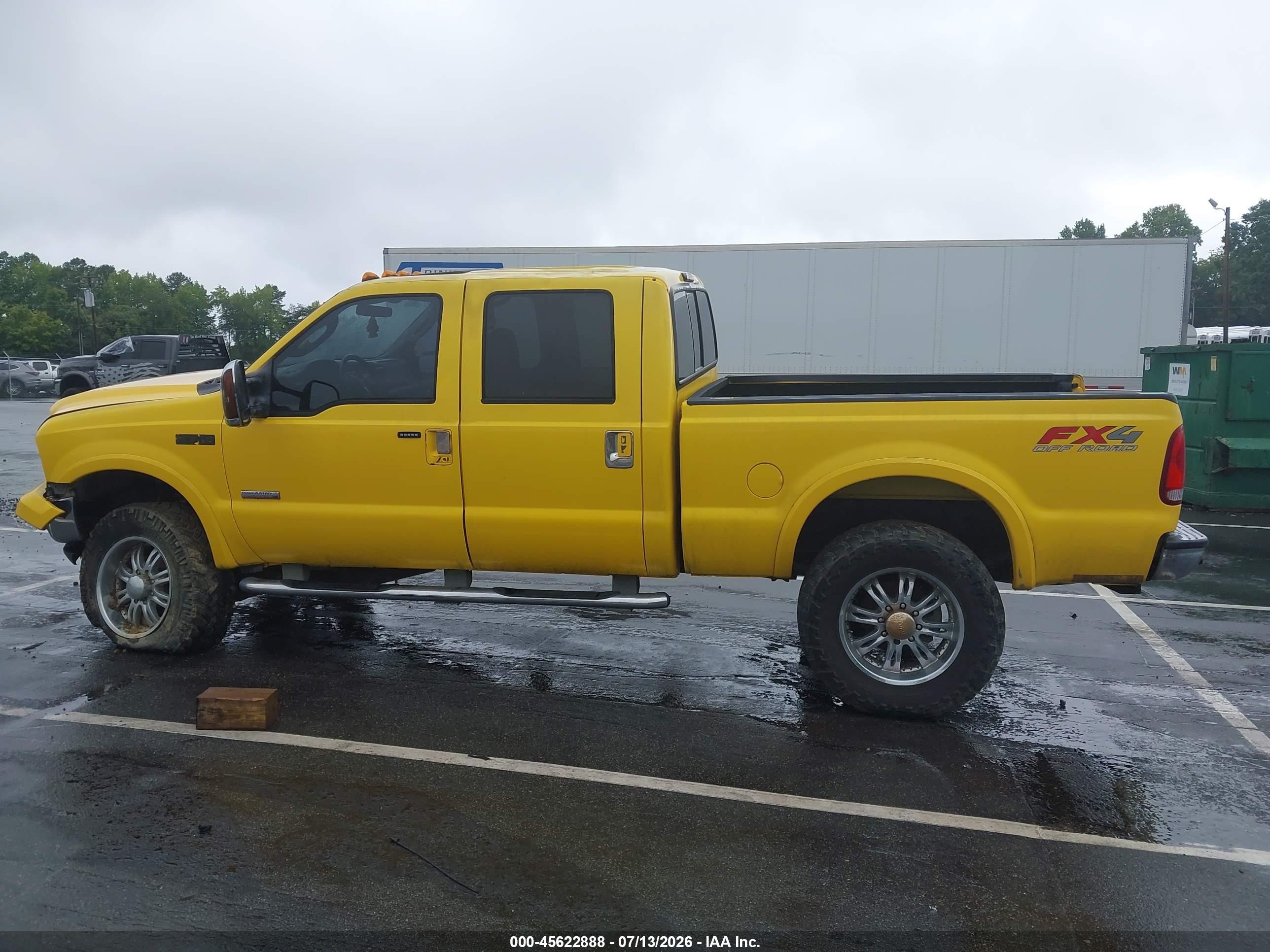 2005 Ford F-250 Lariat/xl/xlt Yellow vin: 1FTSW21P65EB19308
