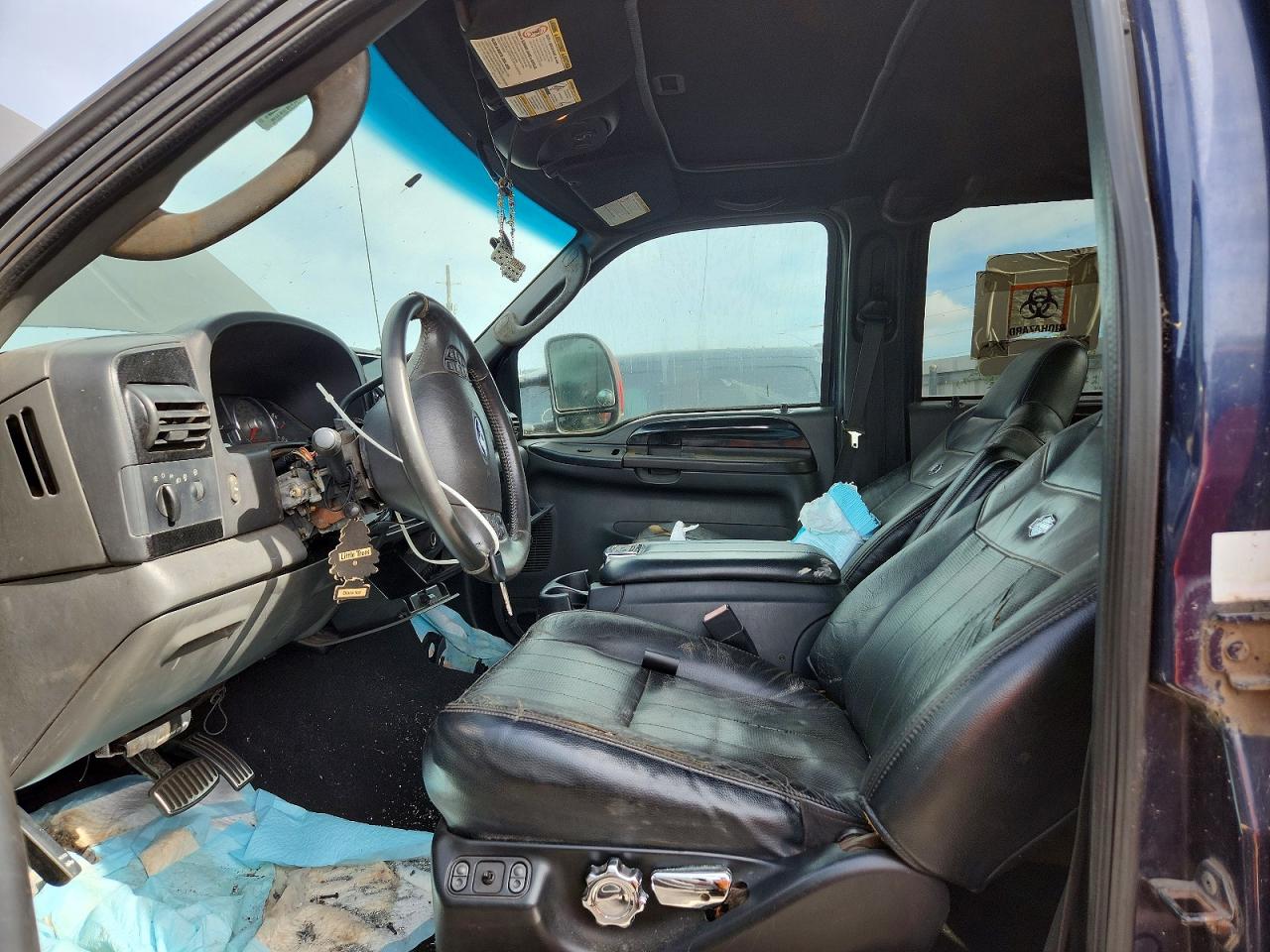 2005 Ford F250 Super Duty Blue vin: 1FTSW21P65EB66337