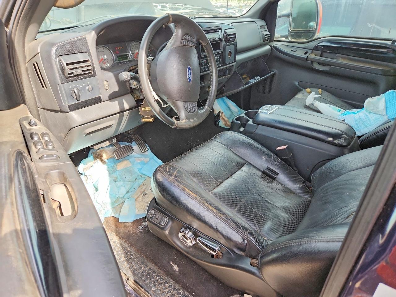 2005 Ford F250 Super Duty Blue vin: 1FTSW21P65EB66337