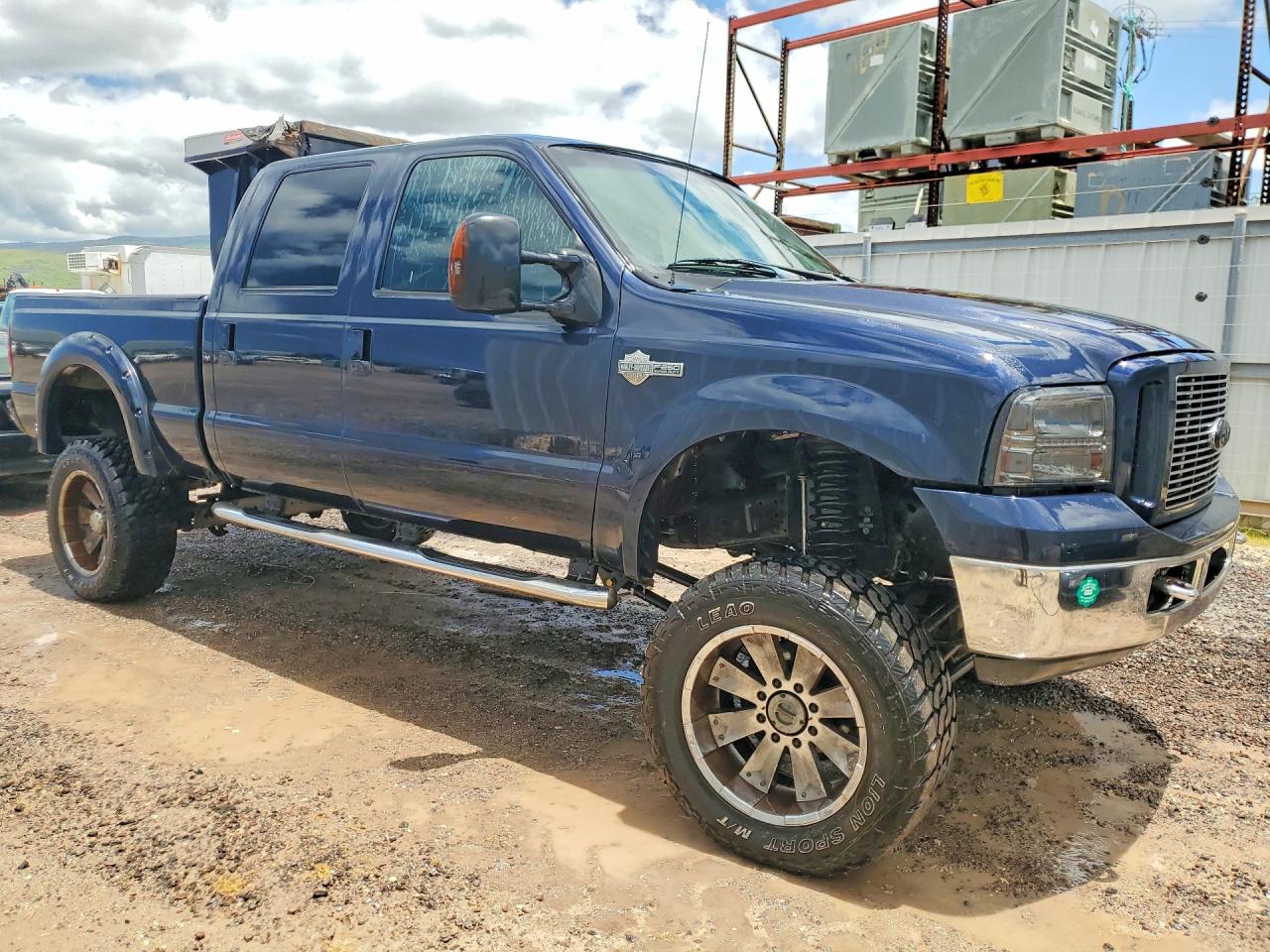 2005 Ford F250 Super Duty Blue vin: 1FTSW21P65EB66337
