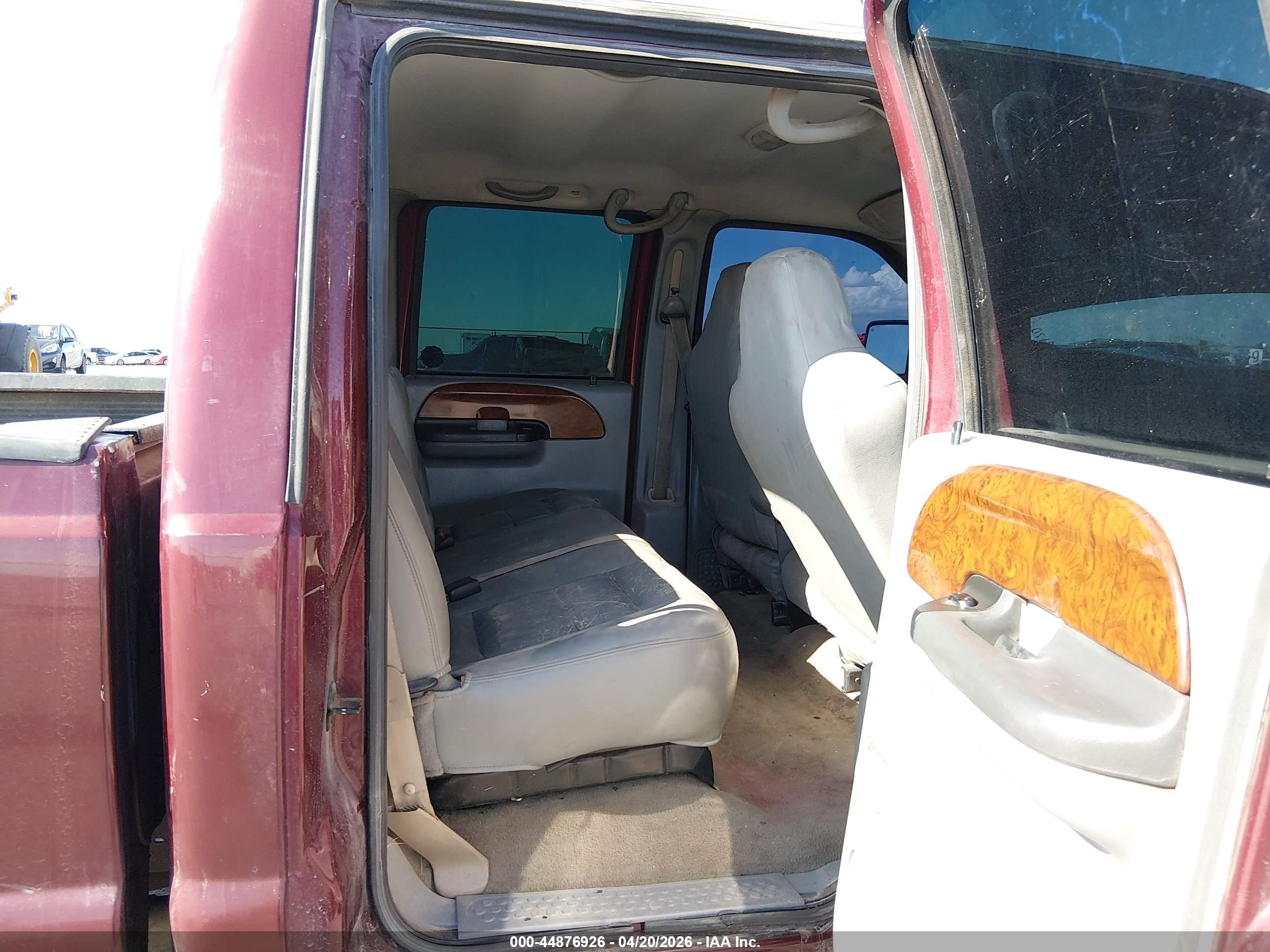 2005 Ford F-250 Lariat/xl/xlt Maroon vin: 1FTSW21P65EC83643