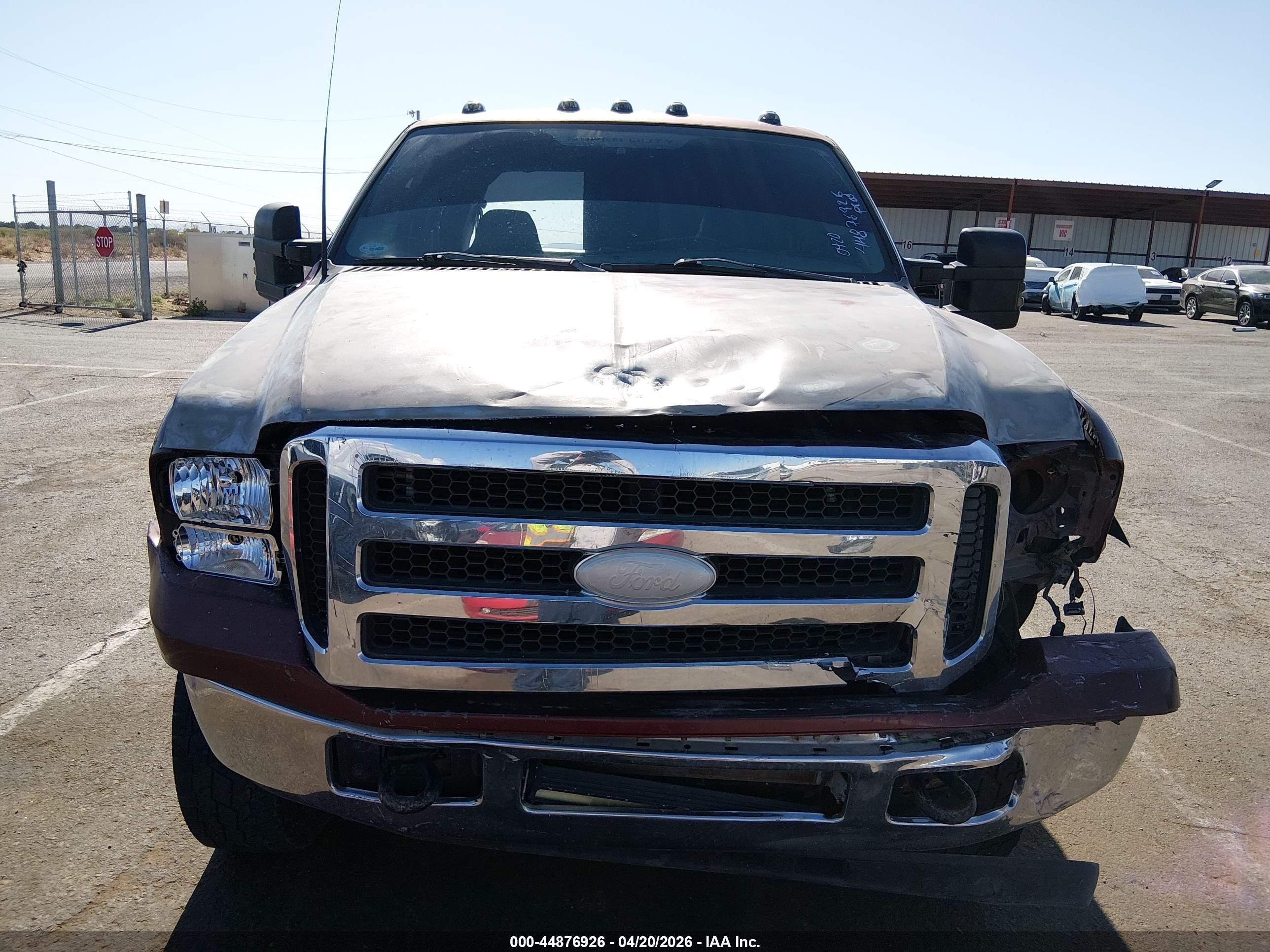 2005 Ford F-250 Lariat/xl/xlt Maroon vin: 1FTSW21P65EC83643