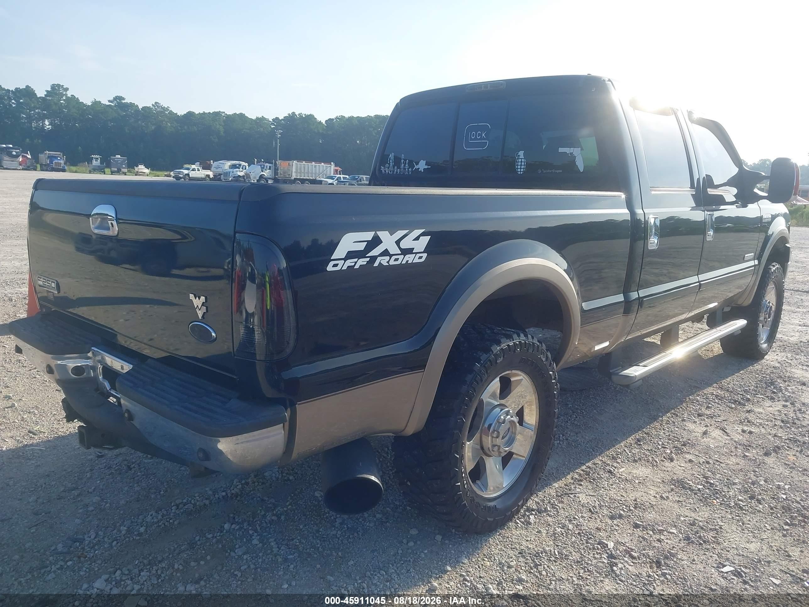 2006 Ford F-250 Lariat/xl/xlt Black vin: 1FTSW21P66EB39673