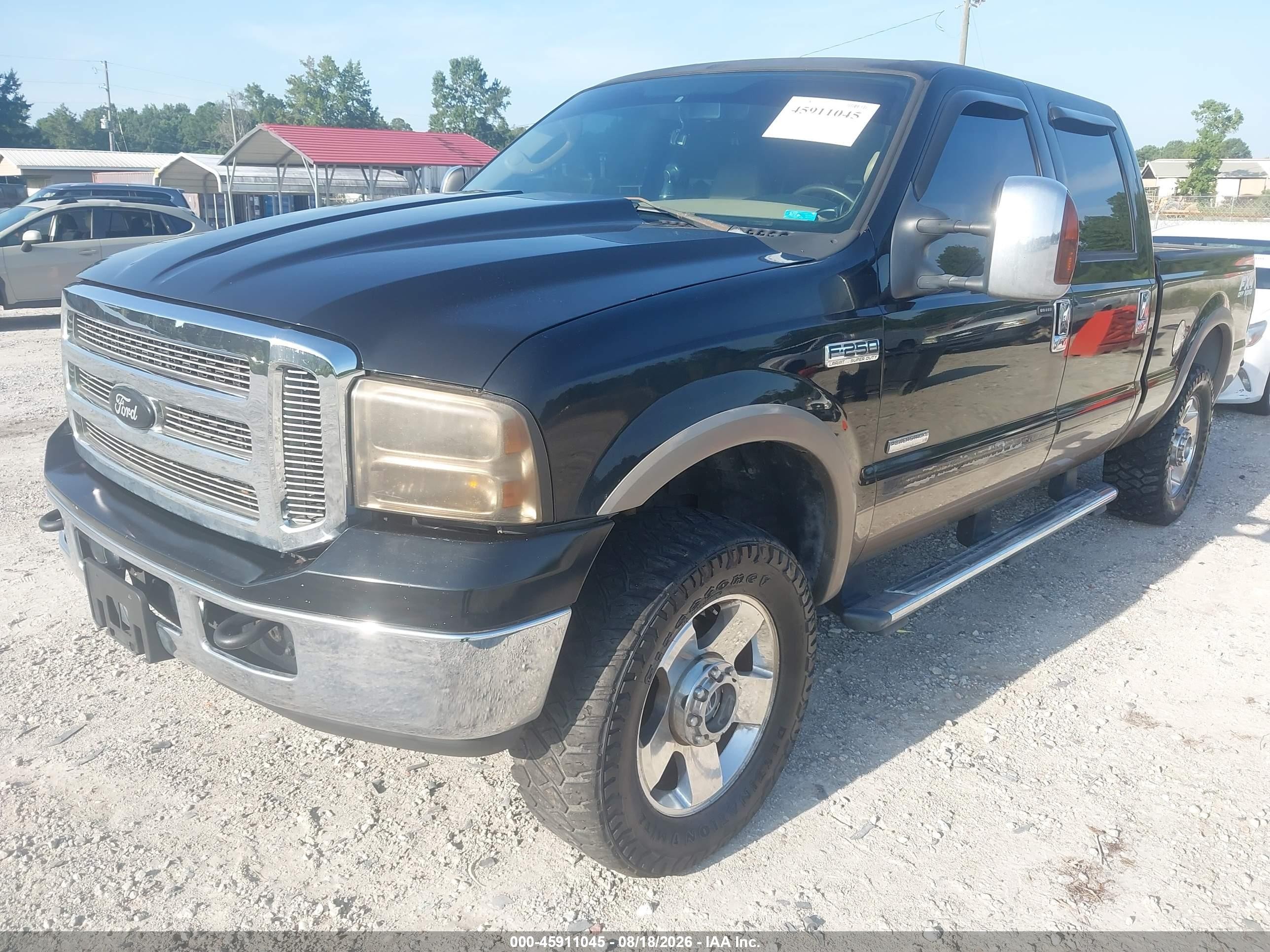 2006 Ford F-250 Lariat/xl/xlt Black vin: 1FTSW21P66EB39673