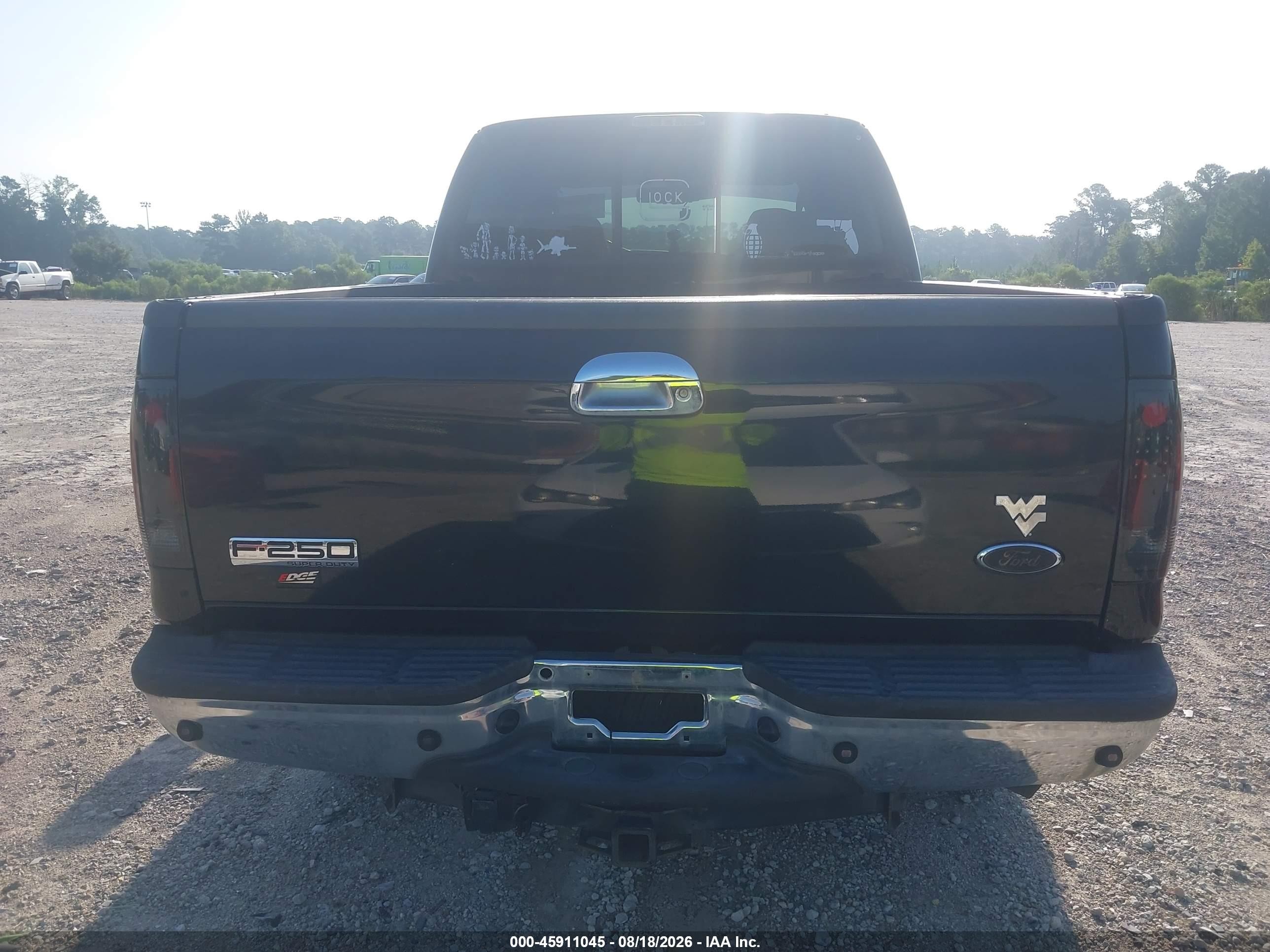 2006 Ford F-250 Lariat/xl/xlt Black vin: 1FTSW21P66EB39673