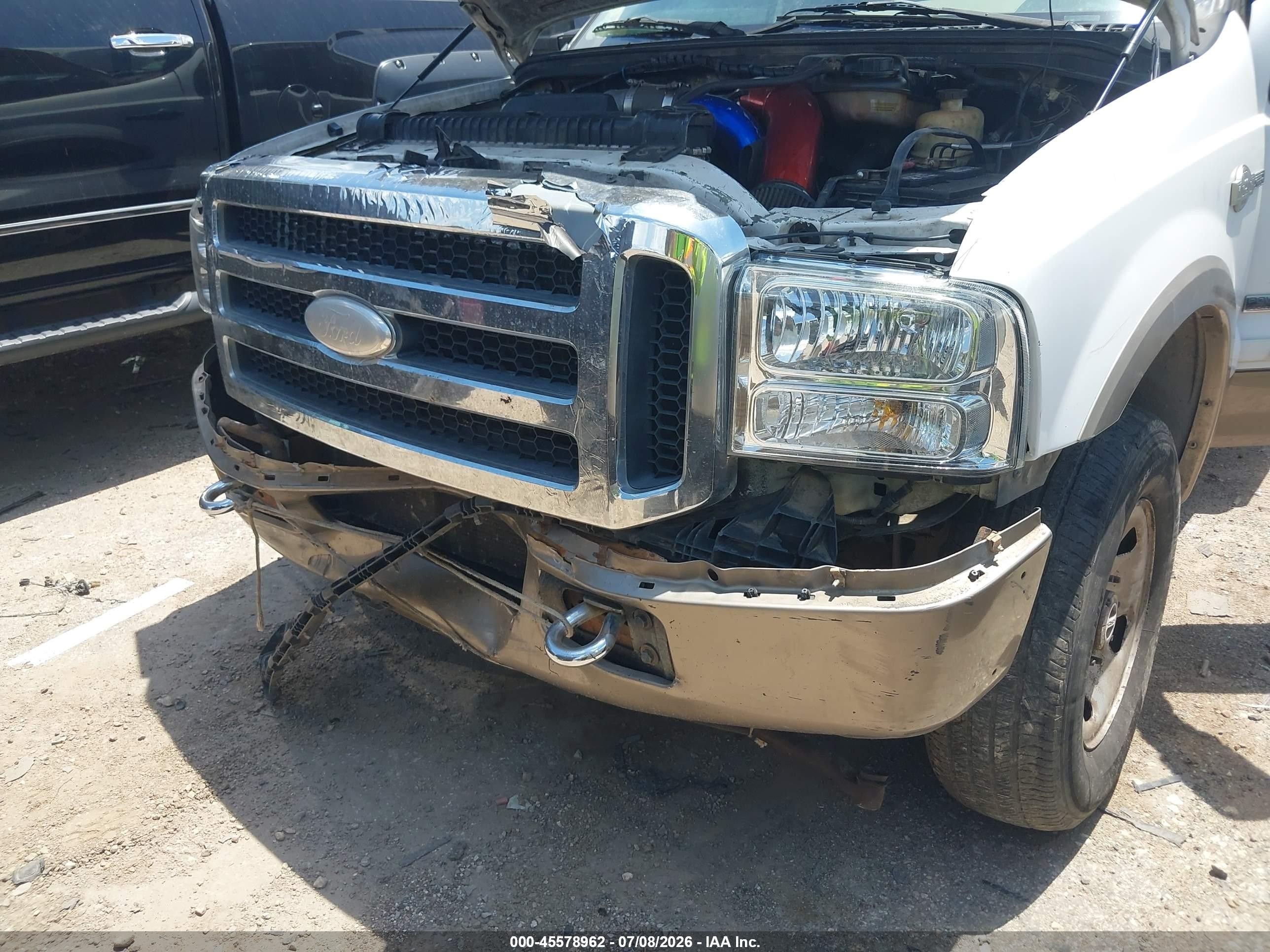 2007 Ford F-250 Lariat/xl/xlt Белый vin: 1FTSW21P67EA92968