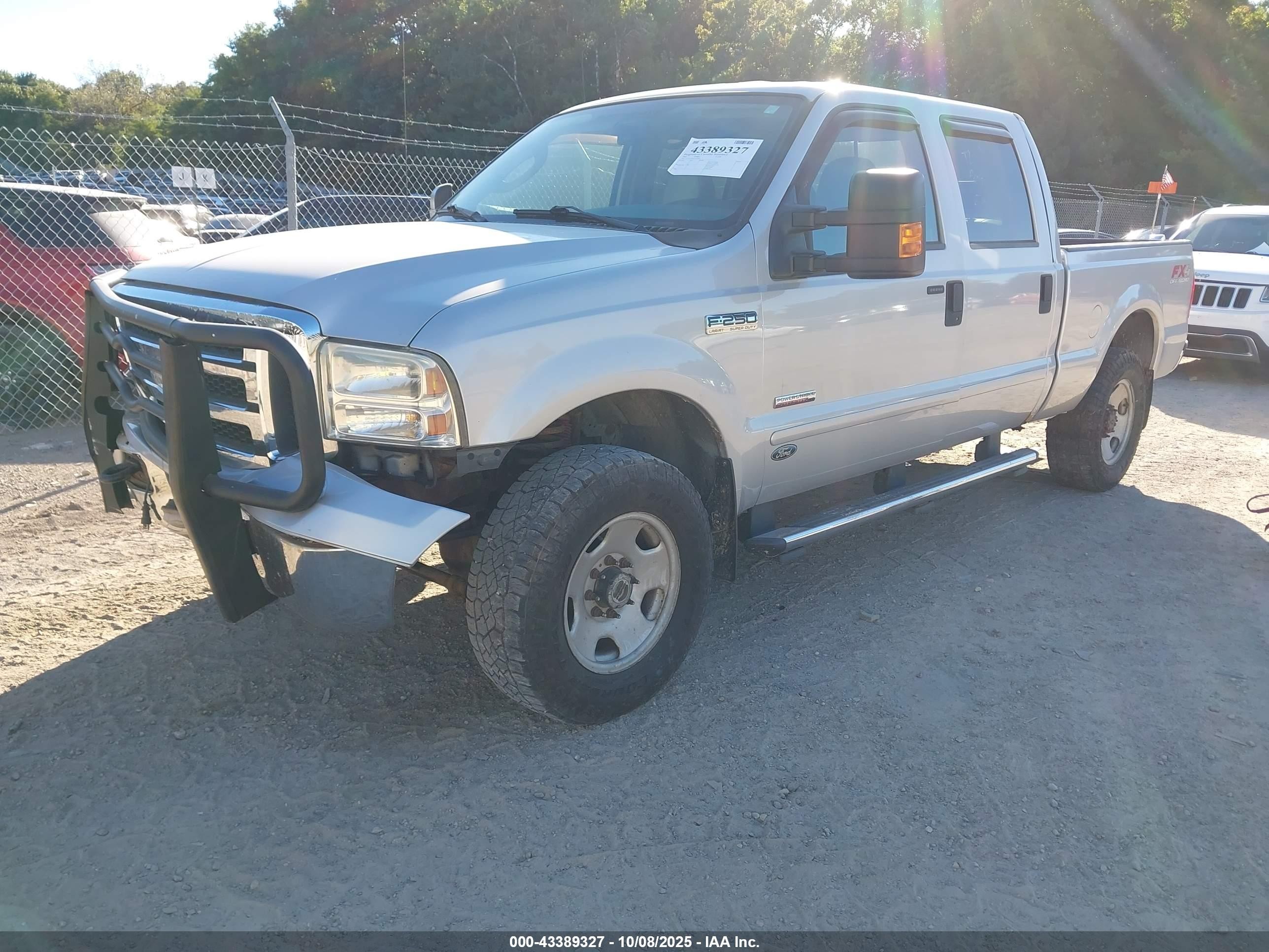 2007 Ford F-250 Lariat/xl/xlt Silver vin: 1FTSW21P67EA98785