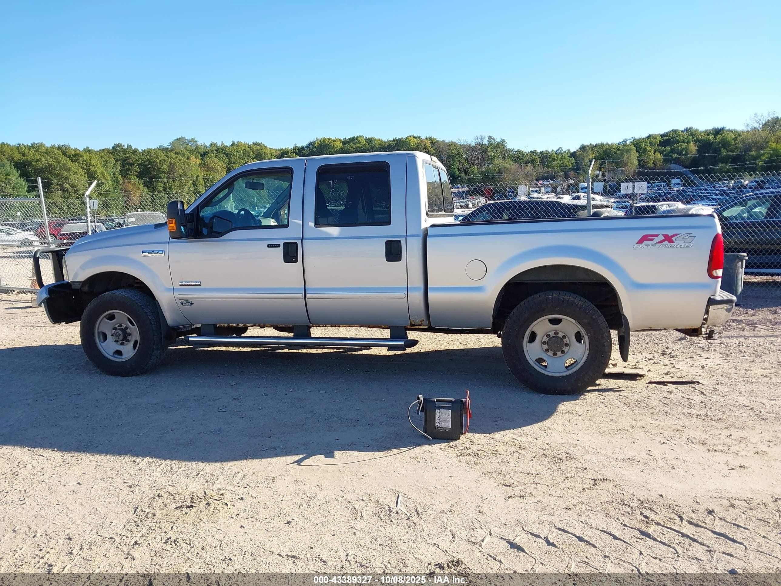 2007 Ford F-250 Lariat/xl/xlt Silver vin: 1FTSW21P67EA98785
