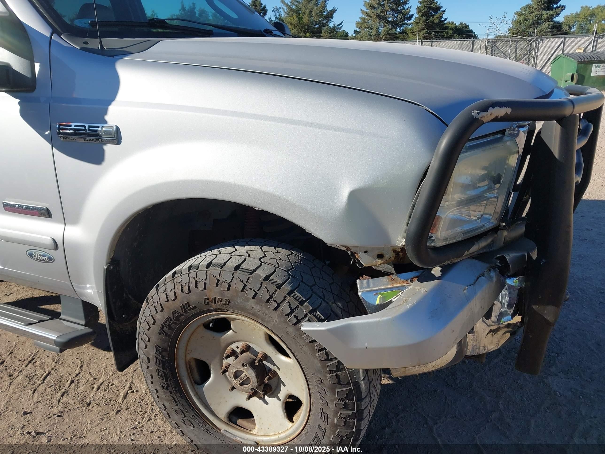 2007 Ford F-250 Lariat/xl/xlt Silver vin: 1FTSW21P67EA98785
