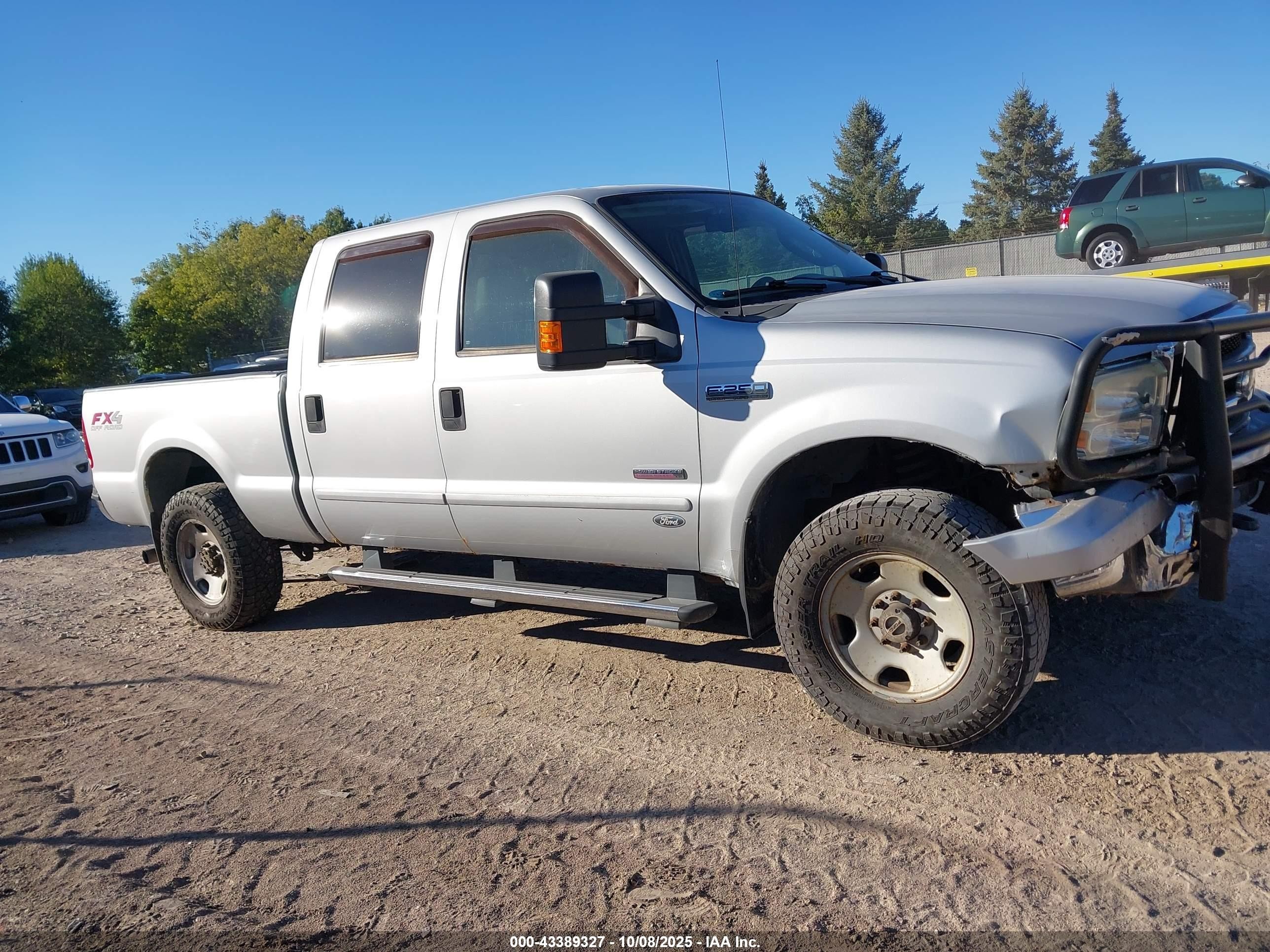 2007 Ford F-250 Lariat/xl/xlt Silver vin: 1FTSW21P67EA98785