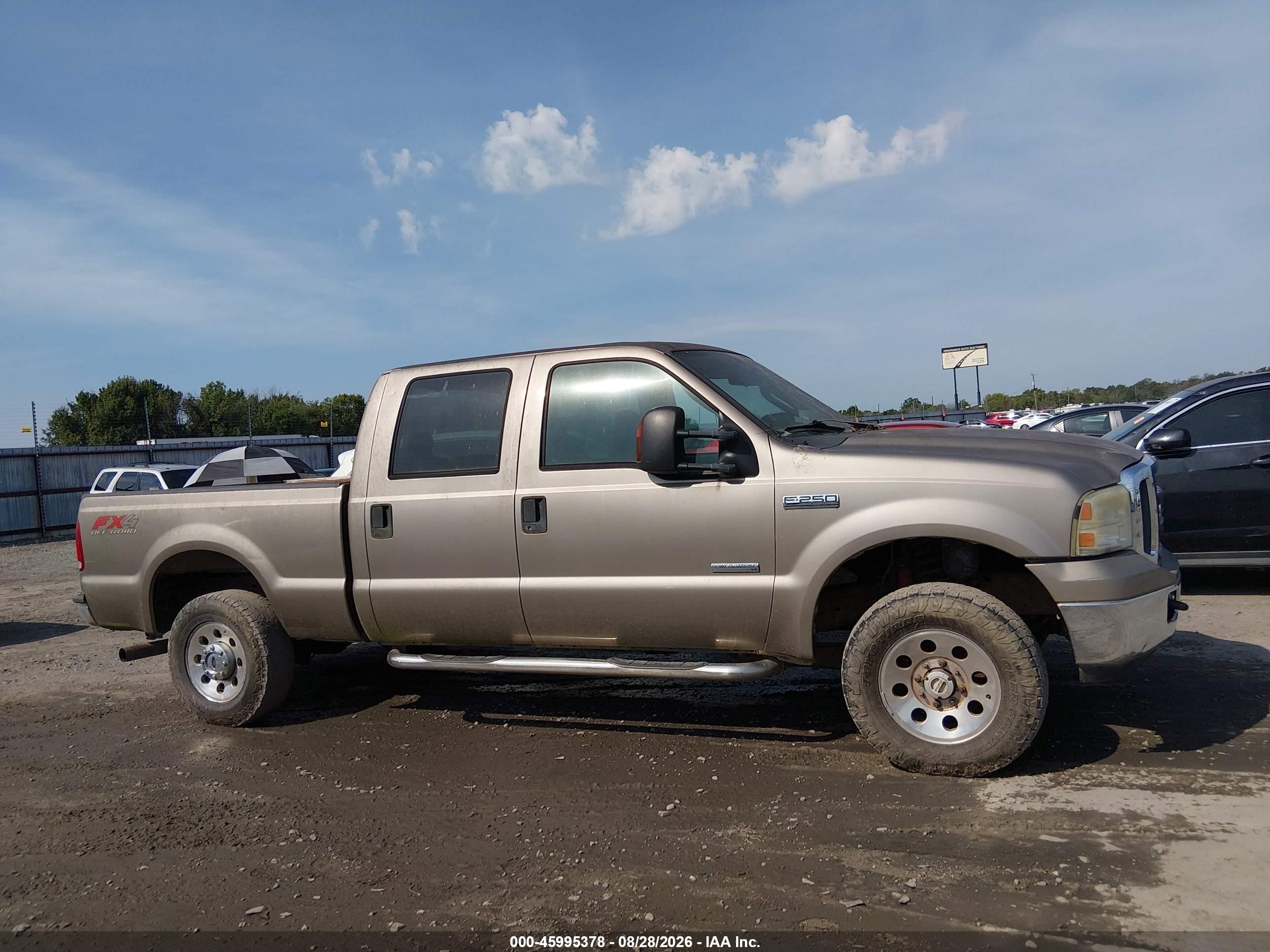 2005 Ford F-250 Lariat/xl/xlt Champagne vin: 1FTSW21P75EA72192