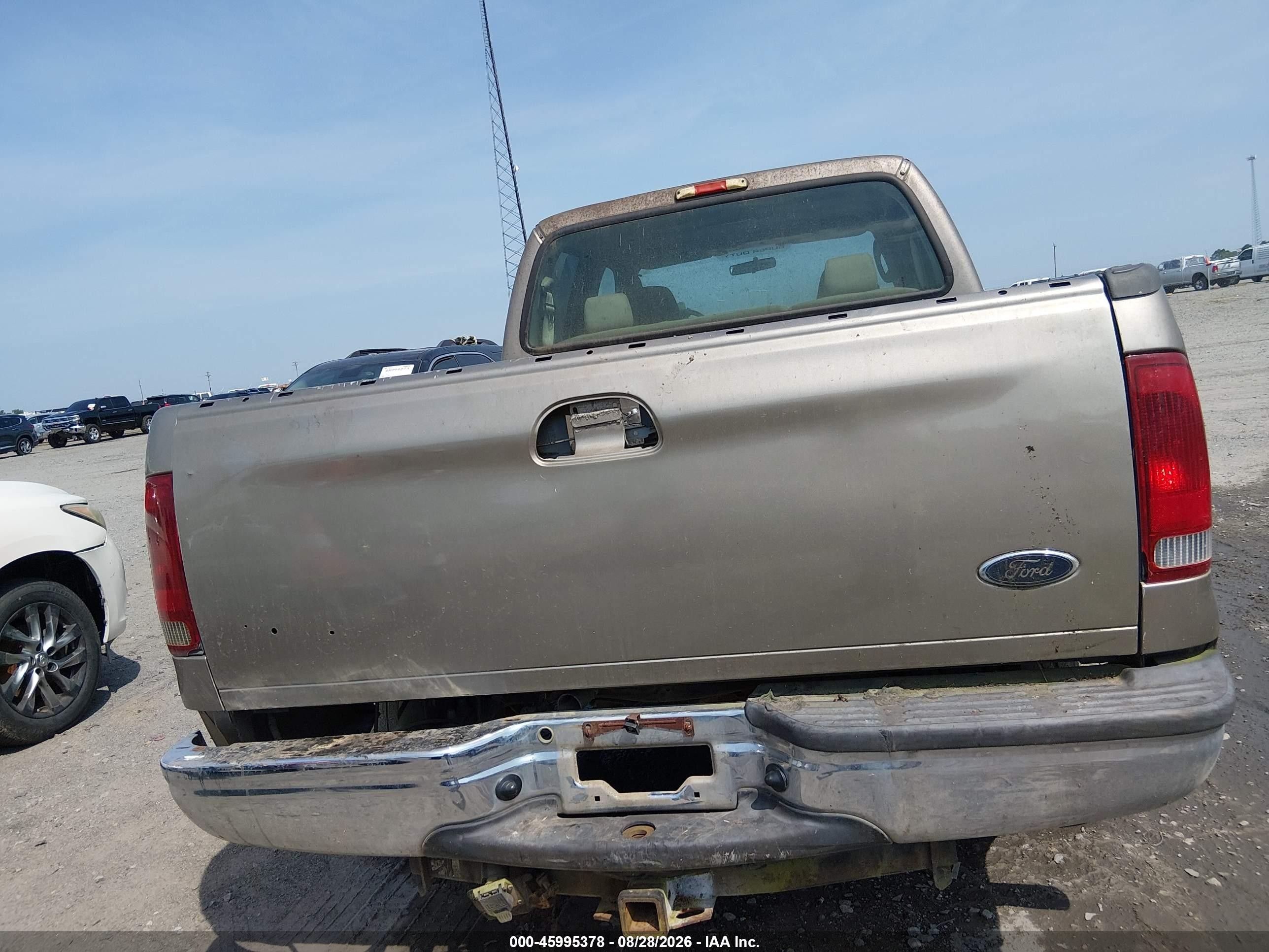 2005 Ford F-250 Lariat/xl/xlt Champagne vin: 1FTSW21P75EA72192
