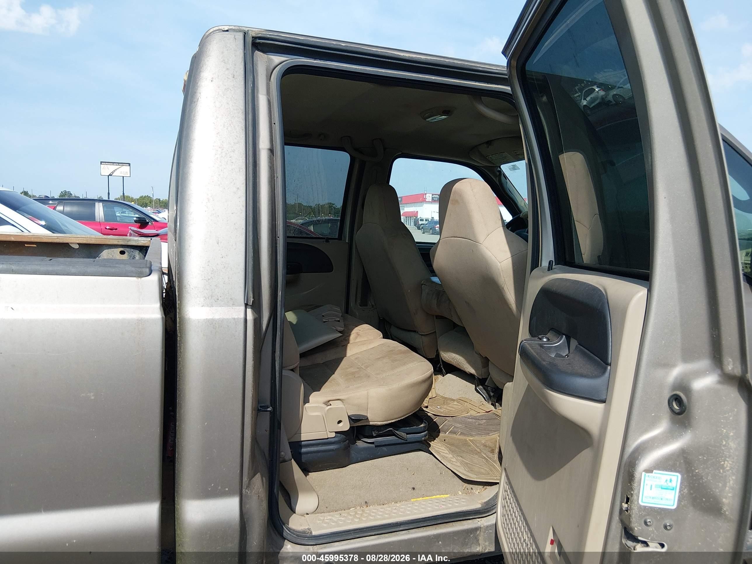2005 Ford F-250 Lariat/xl/xlt Champagne vin: 1FTSW21P75EA72192