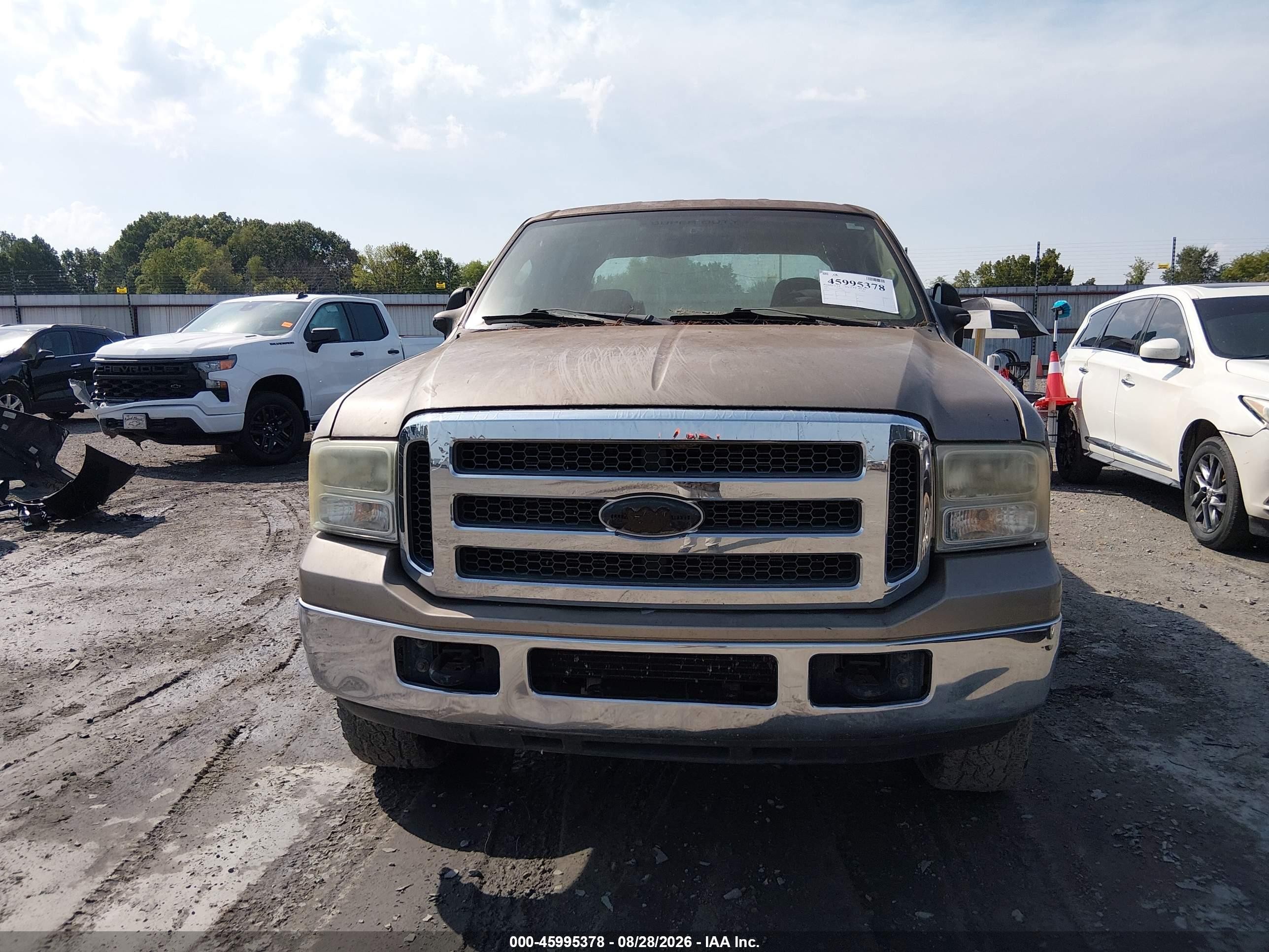 2005 Ford F-250 Lariat/xl/xlt Champagne vin: 1FTSW21P75EA72192