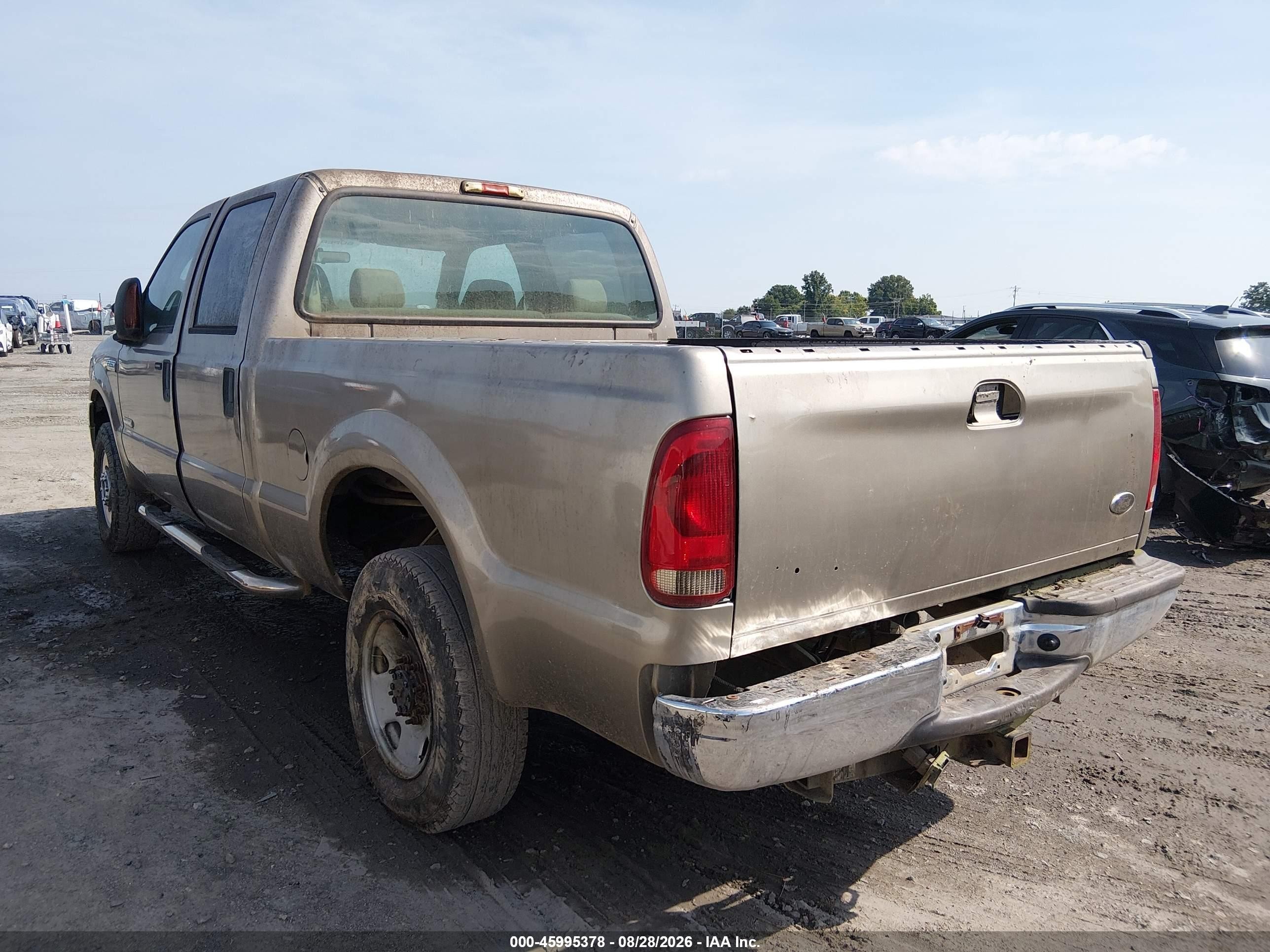 2005 Ford F-250 Lariat/xl/xlt Champagne vin: 1FTSW21P75EA72192
