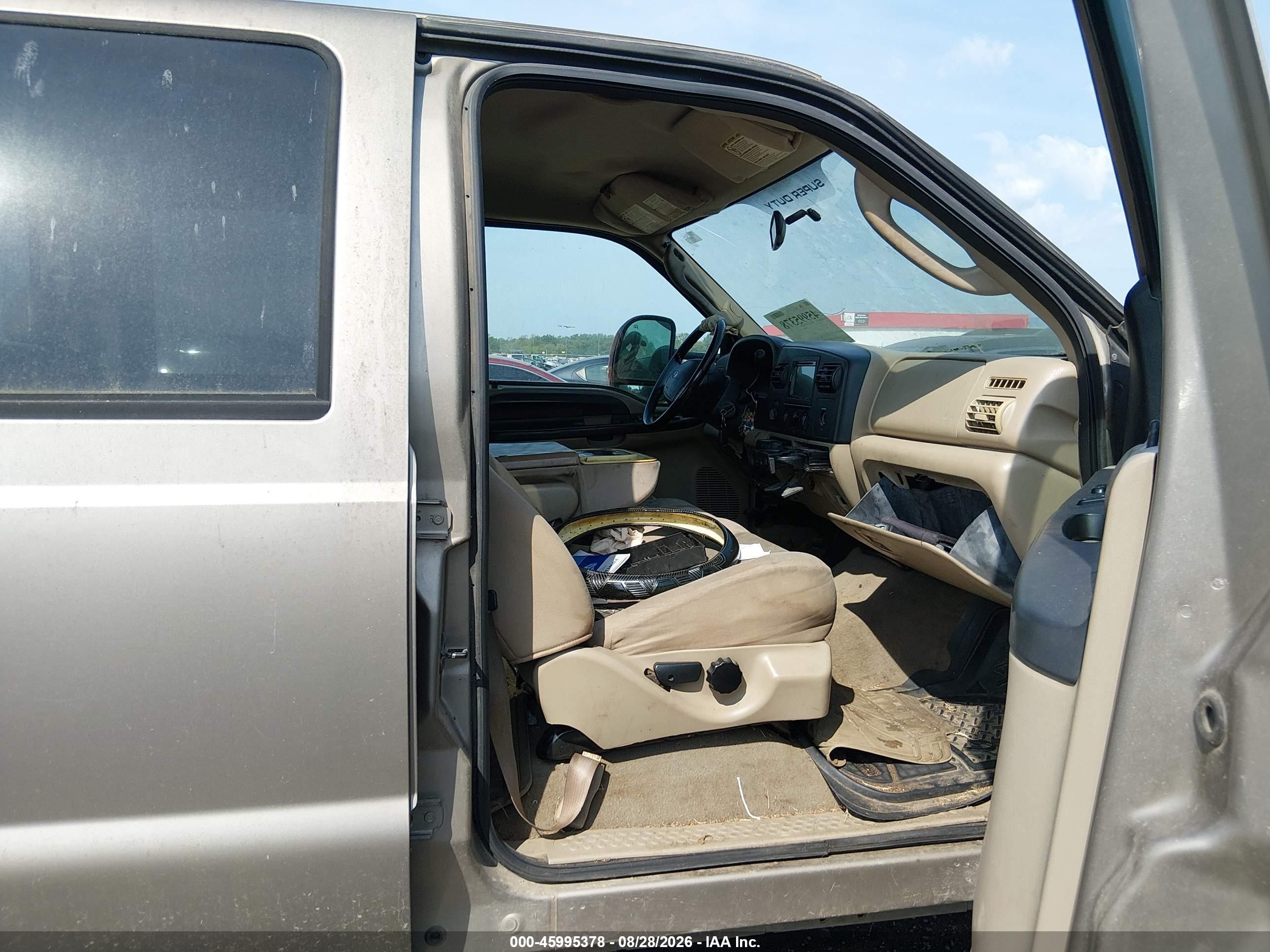 2005 Ford F-250 Lariat/xl/xlt Champagne vin: 1FTSW21P75EA72192