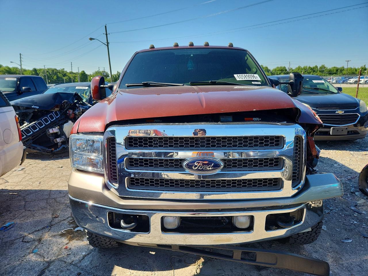 2005 Ford F250 Super Duty Brown vin: 1FTSW21P75EA77909