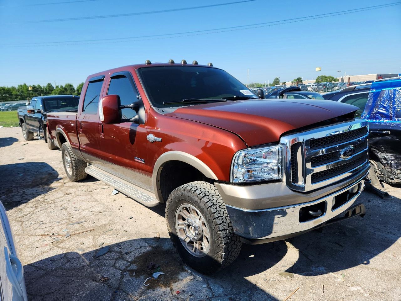 2005 Ford F250 Super Duty Brown vin: 1FTSW21P75EA77909