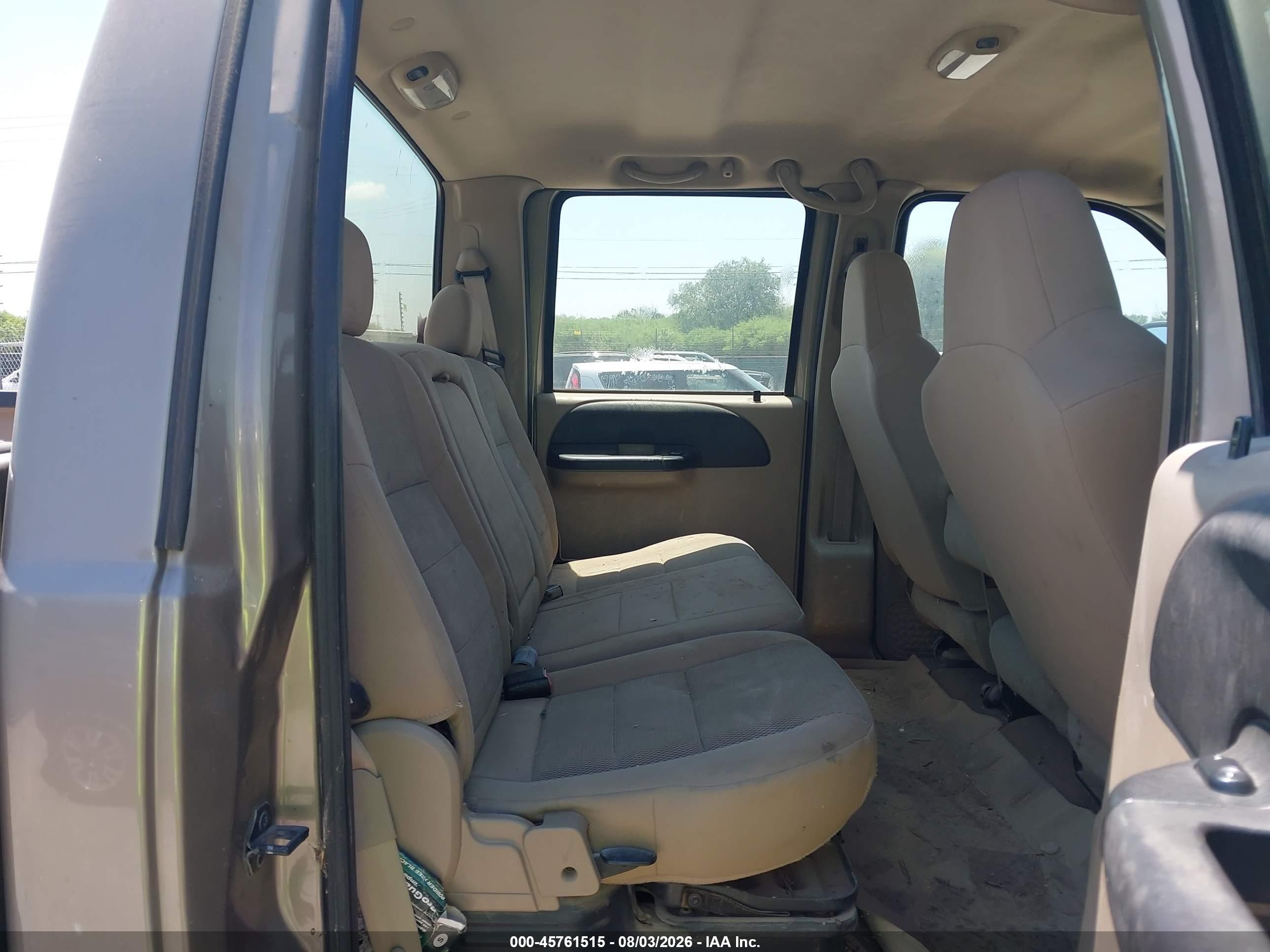 2005 Ford F-250 Lariat/xl/xlt Tan vin: 1FTSW21P75EA90661