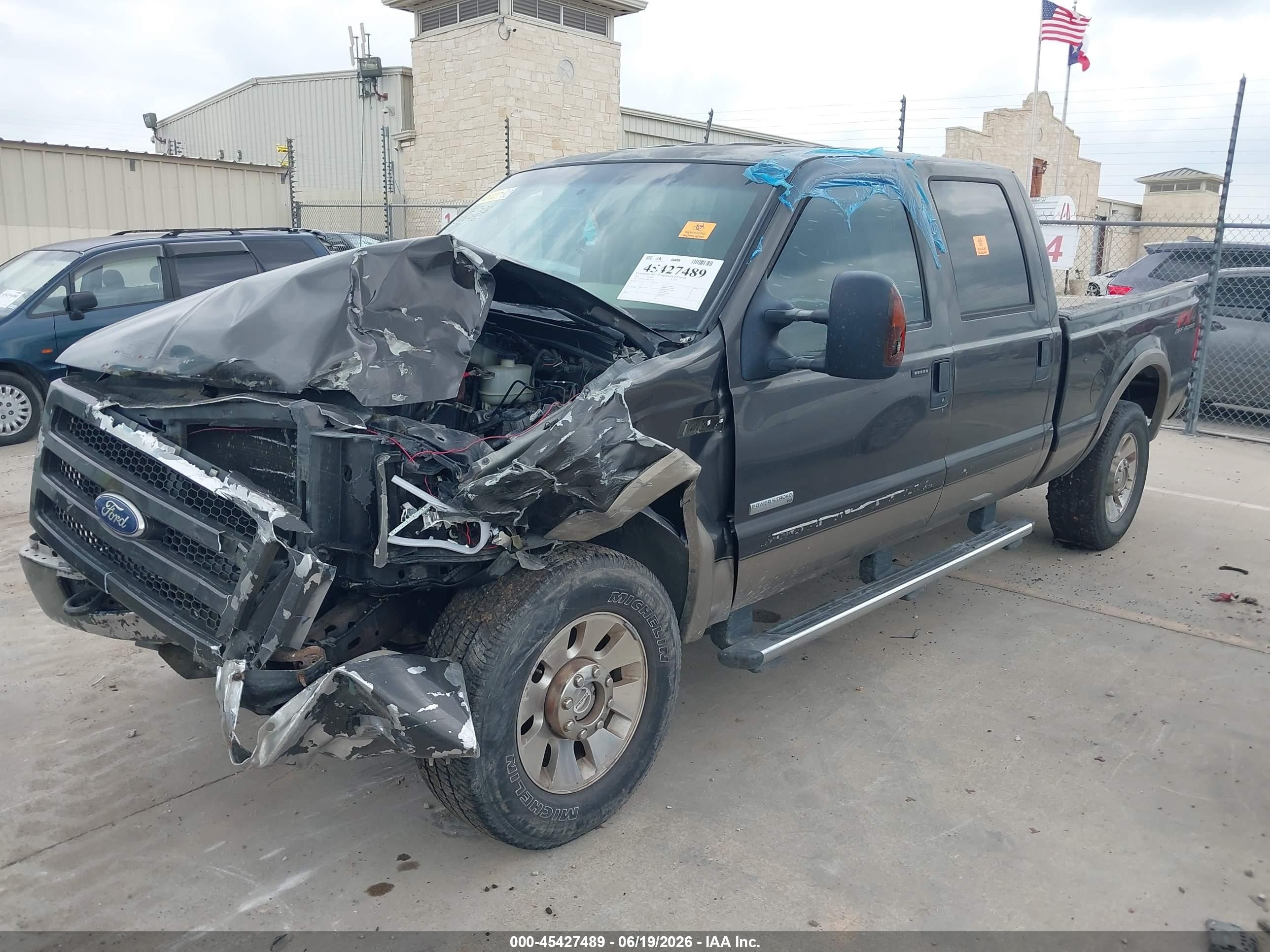 2005 Ford F-250 Lariat/xl/xlt Gray vin: 1FTSW21P75EB11993