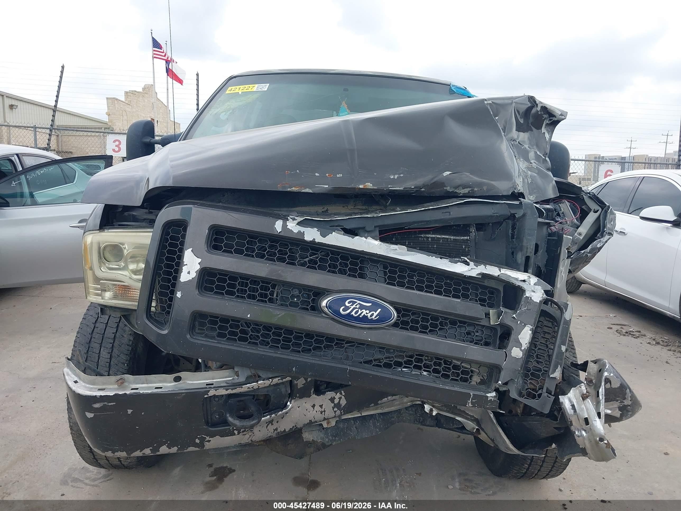 2005 Ford F-250 Lariat/xl/xlt Gray vin: 1FTSW21P75EB11993