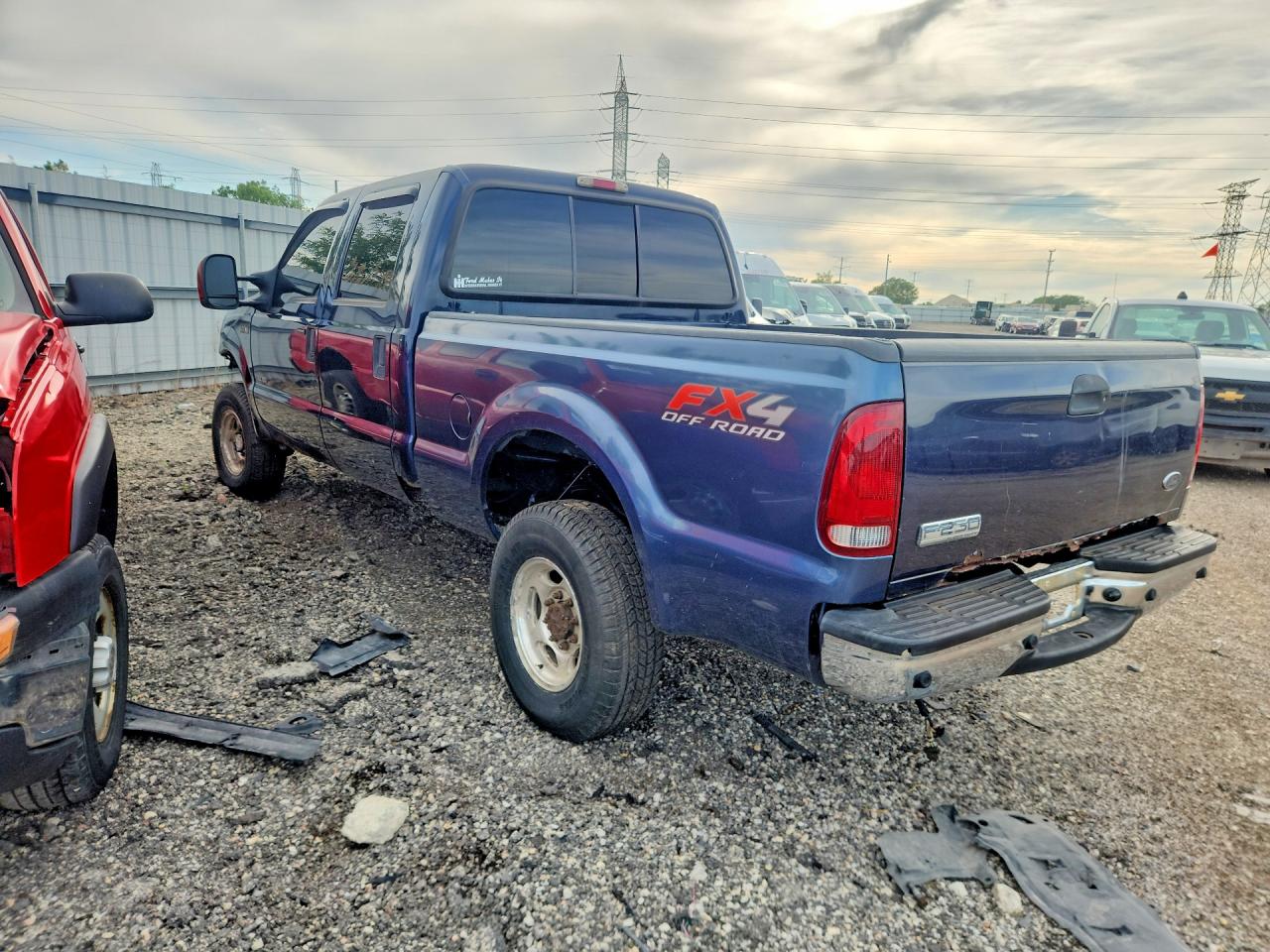 2005 Ford F250 Super Duty Blue vin: 1FTSW21P75EB15350