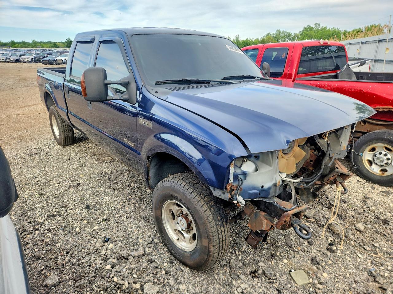 2005 Ford F250 Super Duty Blue vin: 1FTSW21P75EB15350