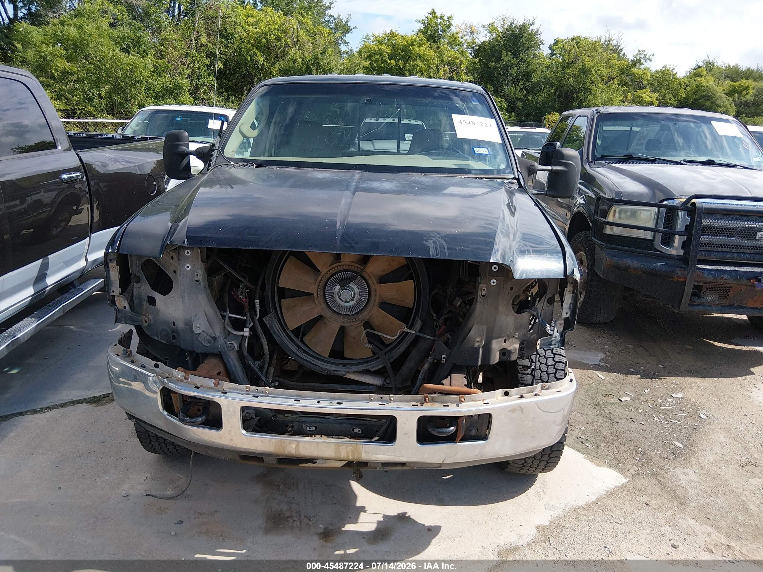 2005 Ford F-250 Lariat/xl/xlt Black vin: 1FTSW21P75EC06196